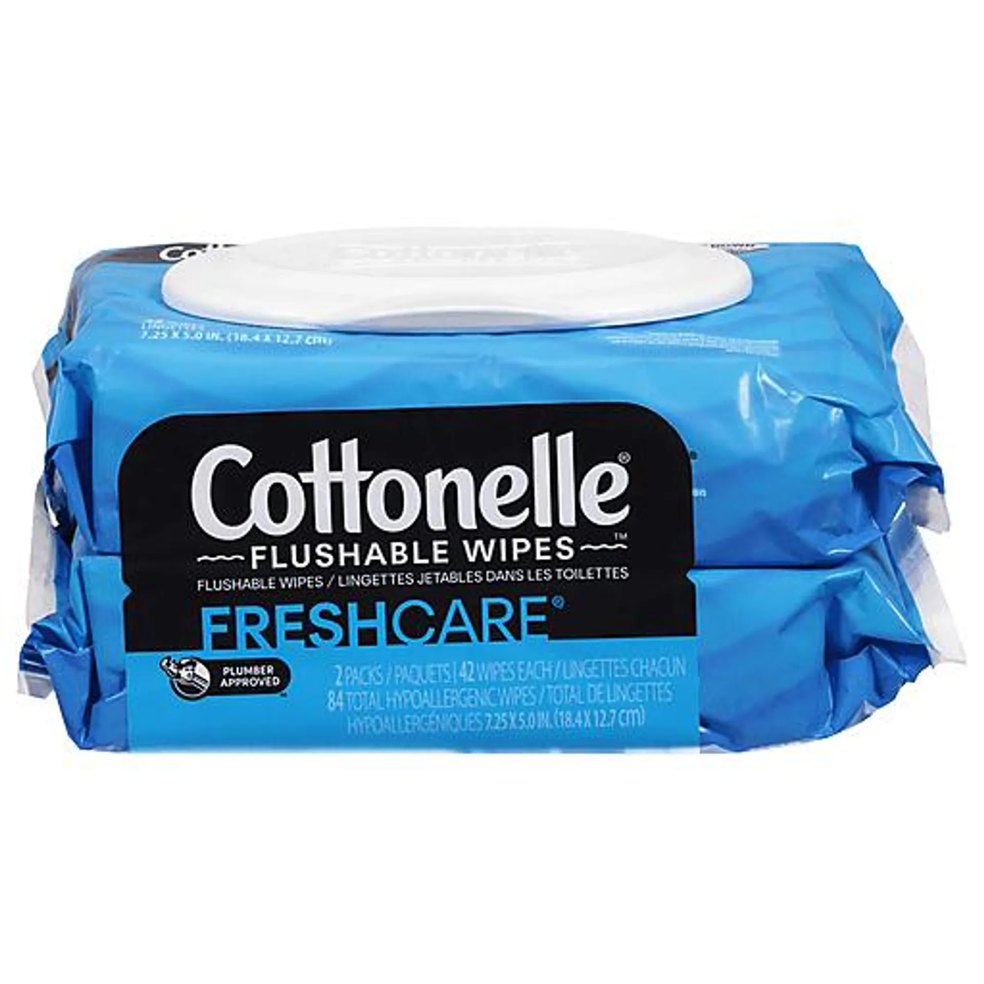 Cottonelle Superior Clean Flushable Wipes 84 ct package