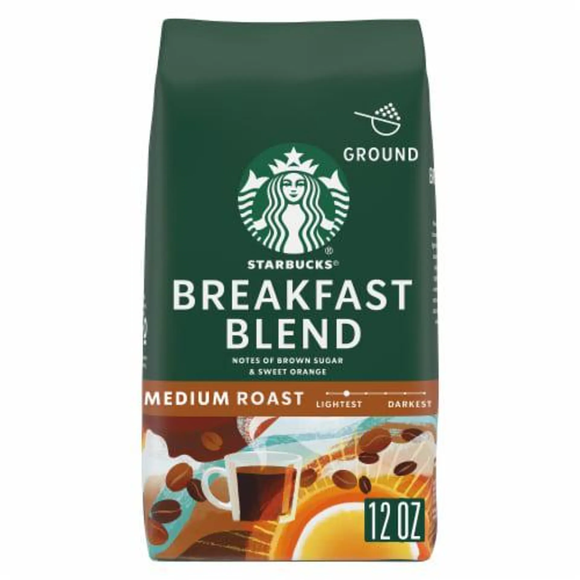 Starbucks® Breakfast Blend Medium Roast Ground Coffee