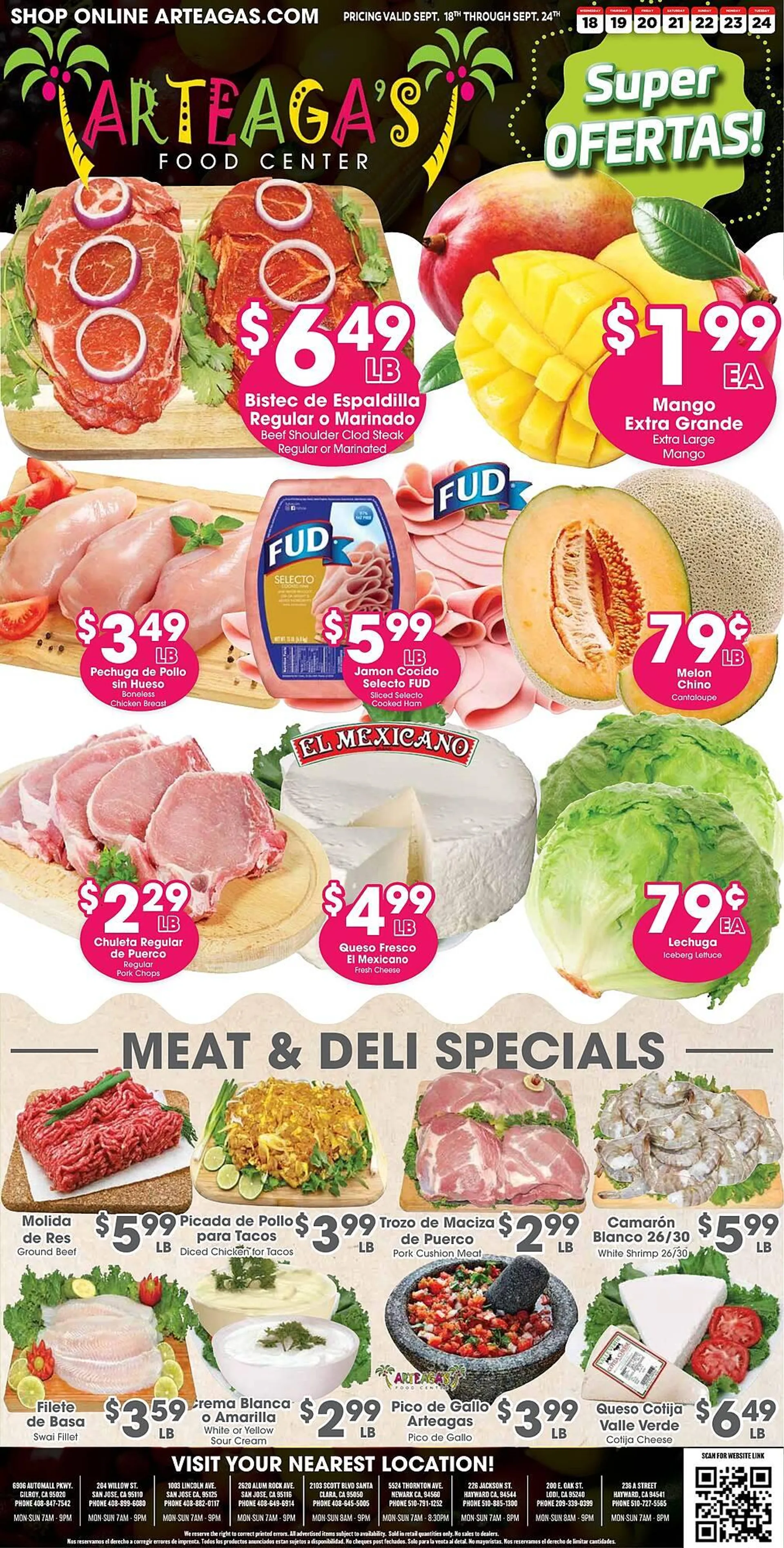 Arteagas Food Center Weekly Ad - 1