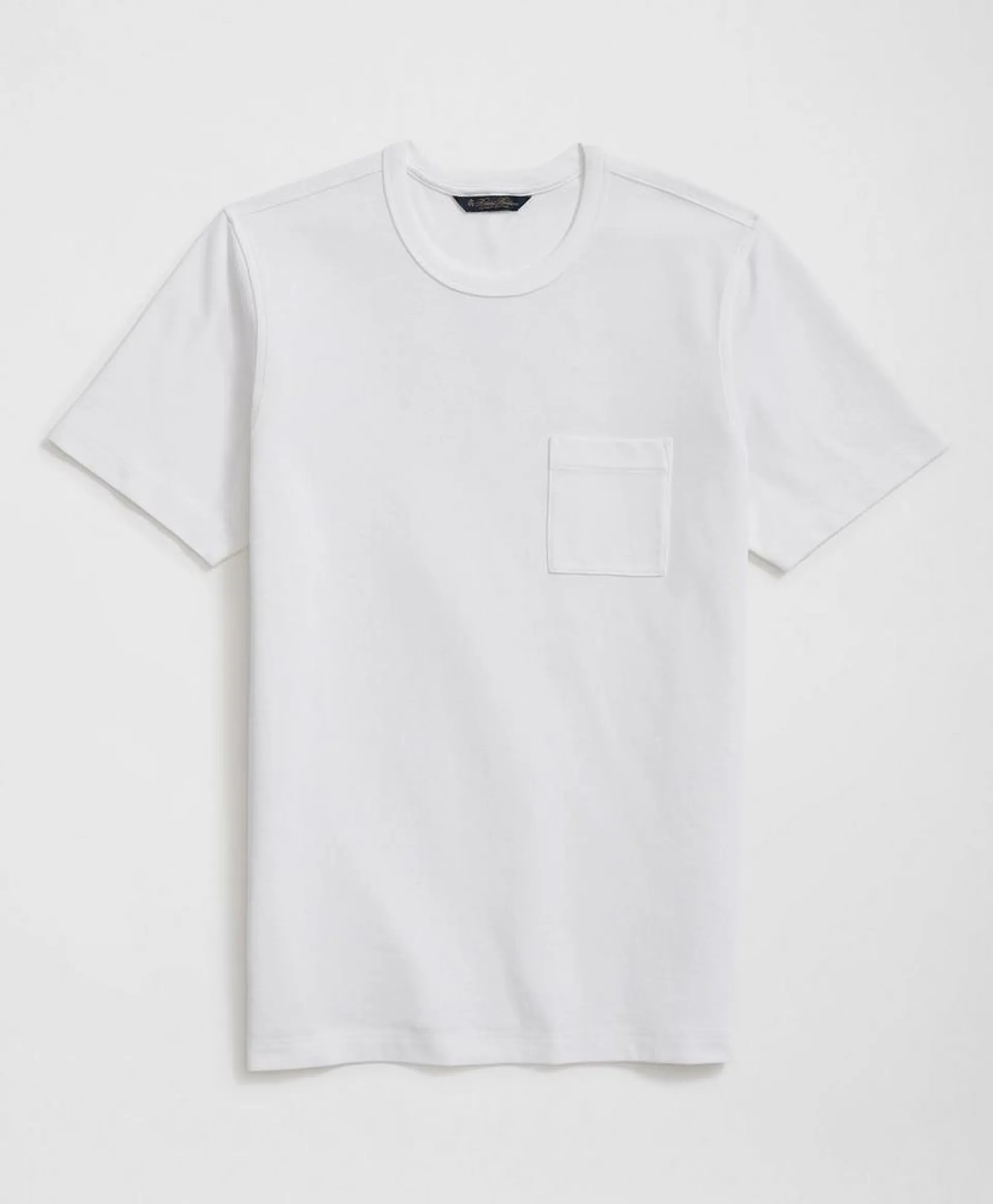 Pique T-Shirt in Garment-Washed Supima