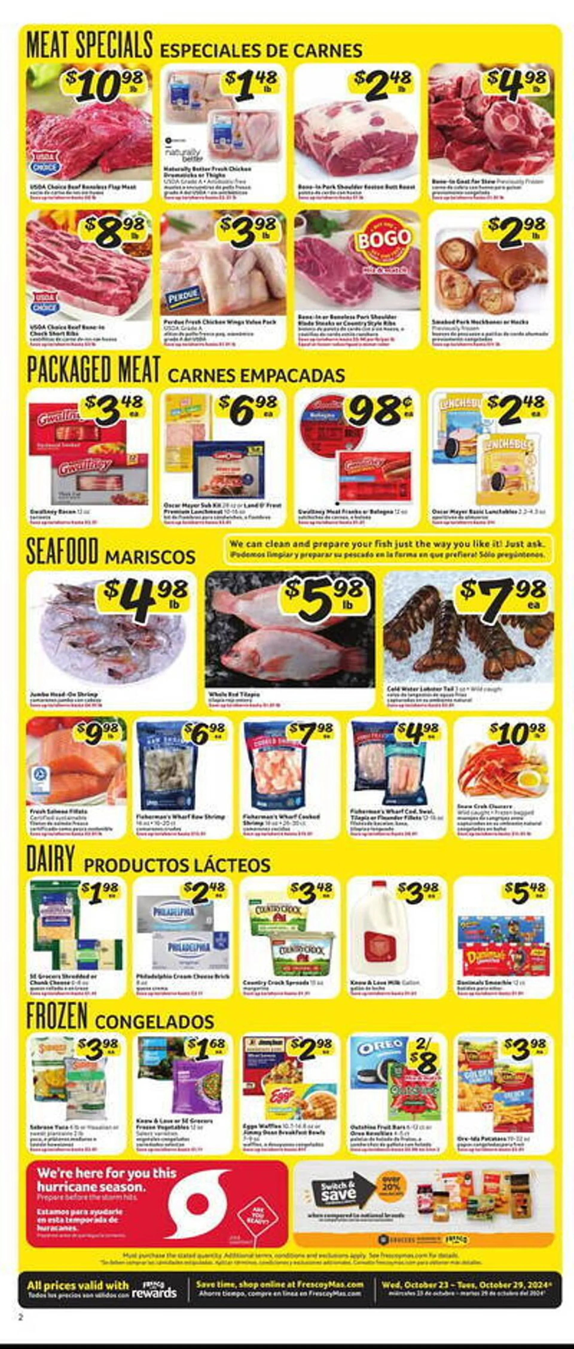 Weekly ad Fresco y Más Weekly Ad from October 23 to October 29 2024 - Page 2