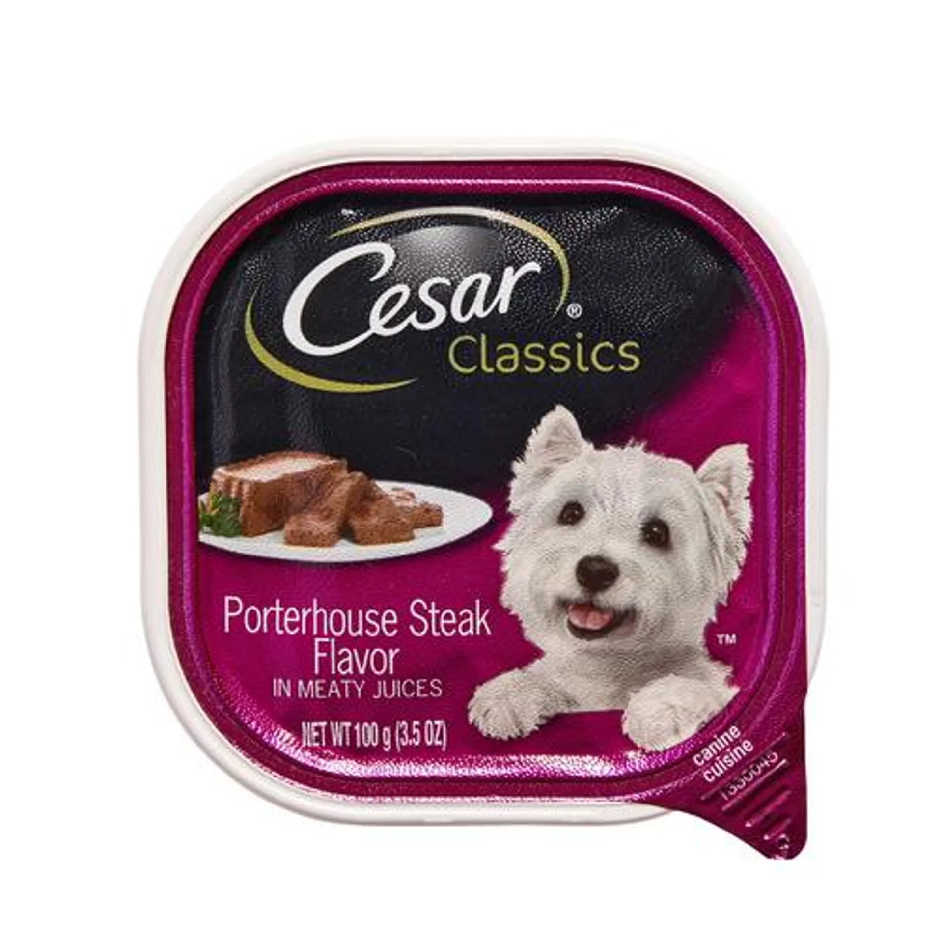 Cesar® wet dog food, porterhouse steak flavor