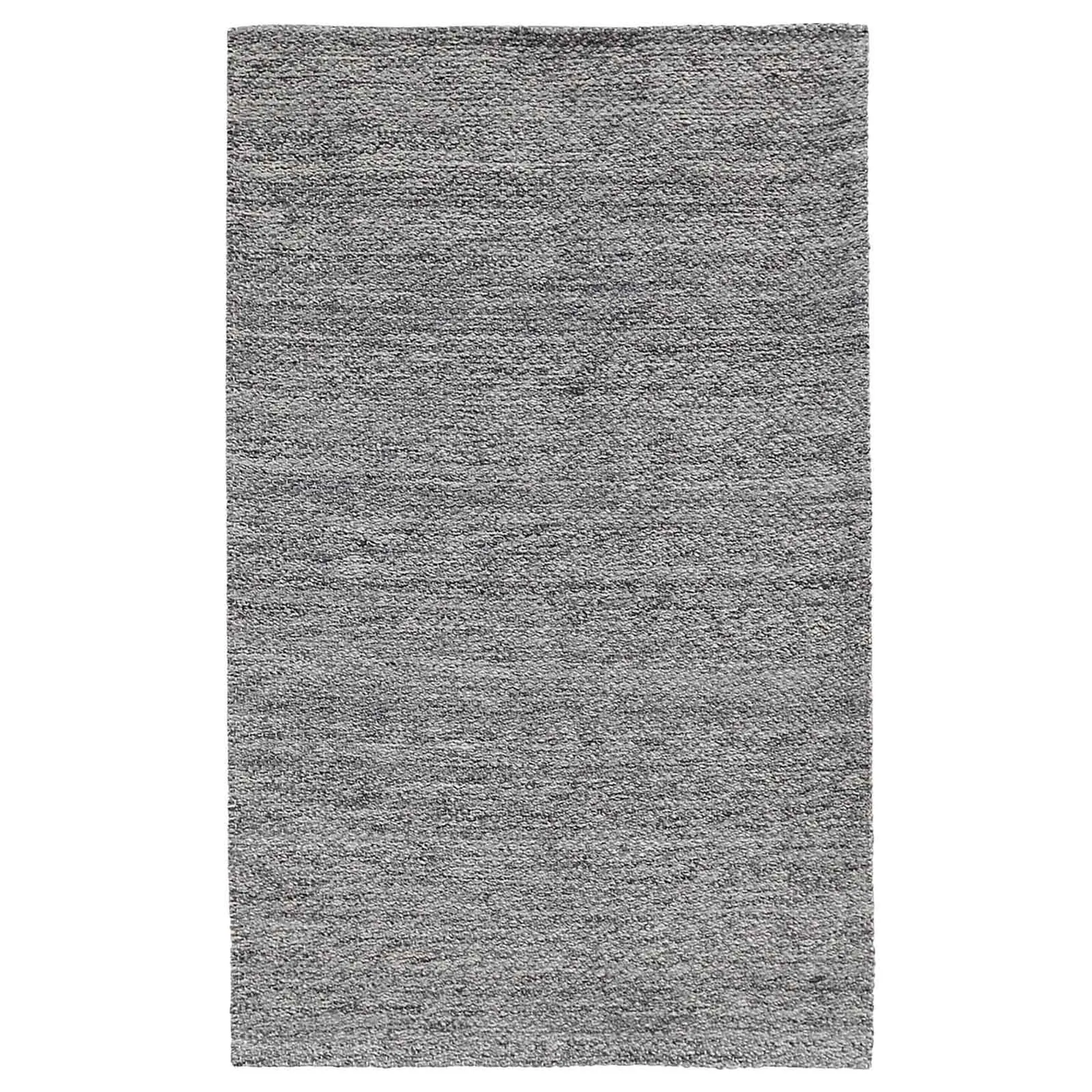 Villa by Classic Home Heathered Wool Gray Rug 5x8