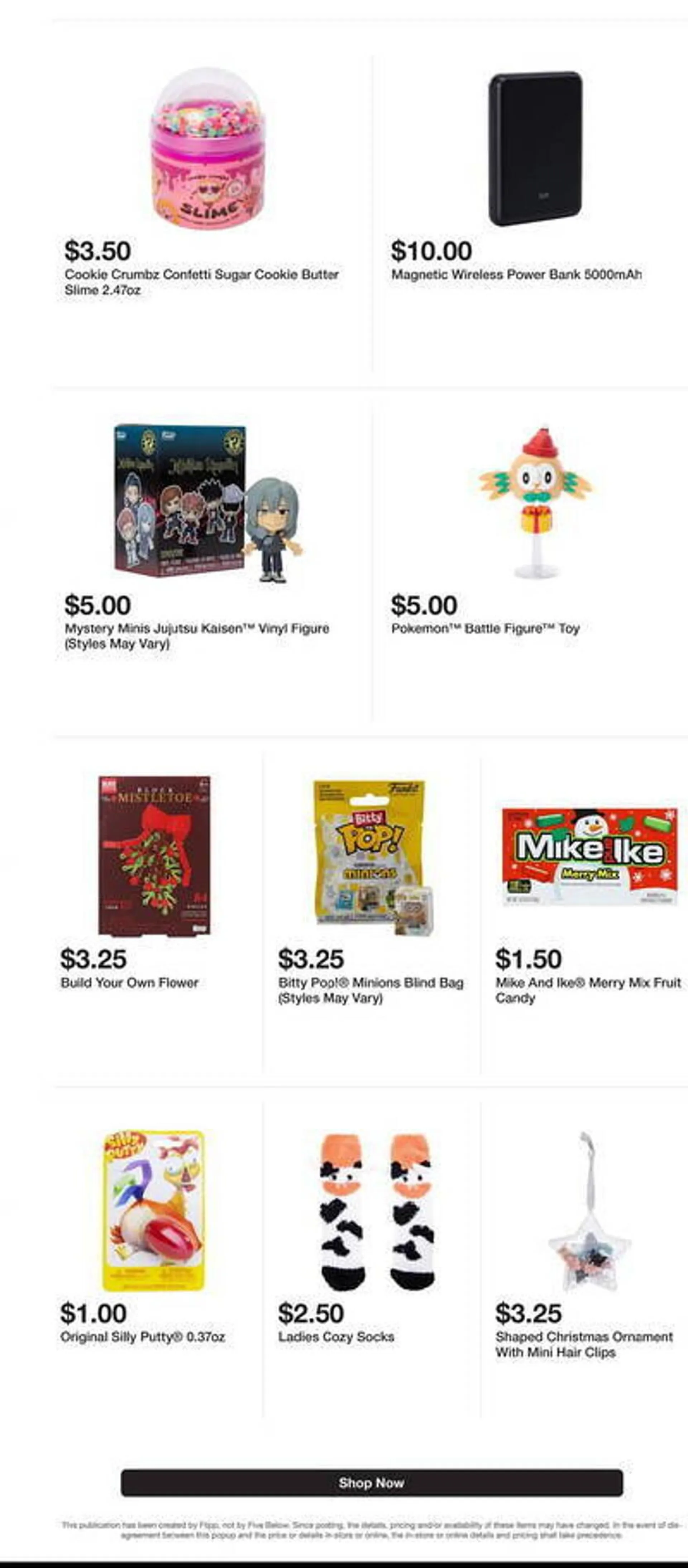 Weekly ad Five Below Weekly Ad from December 6 to December 12 2024 - Page 13