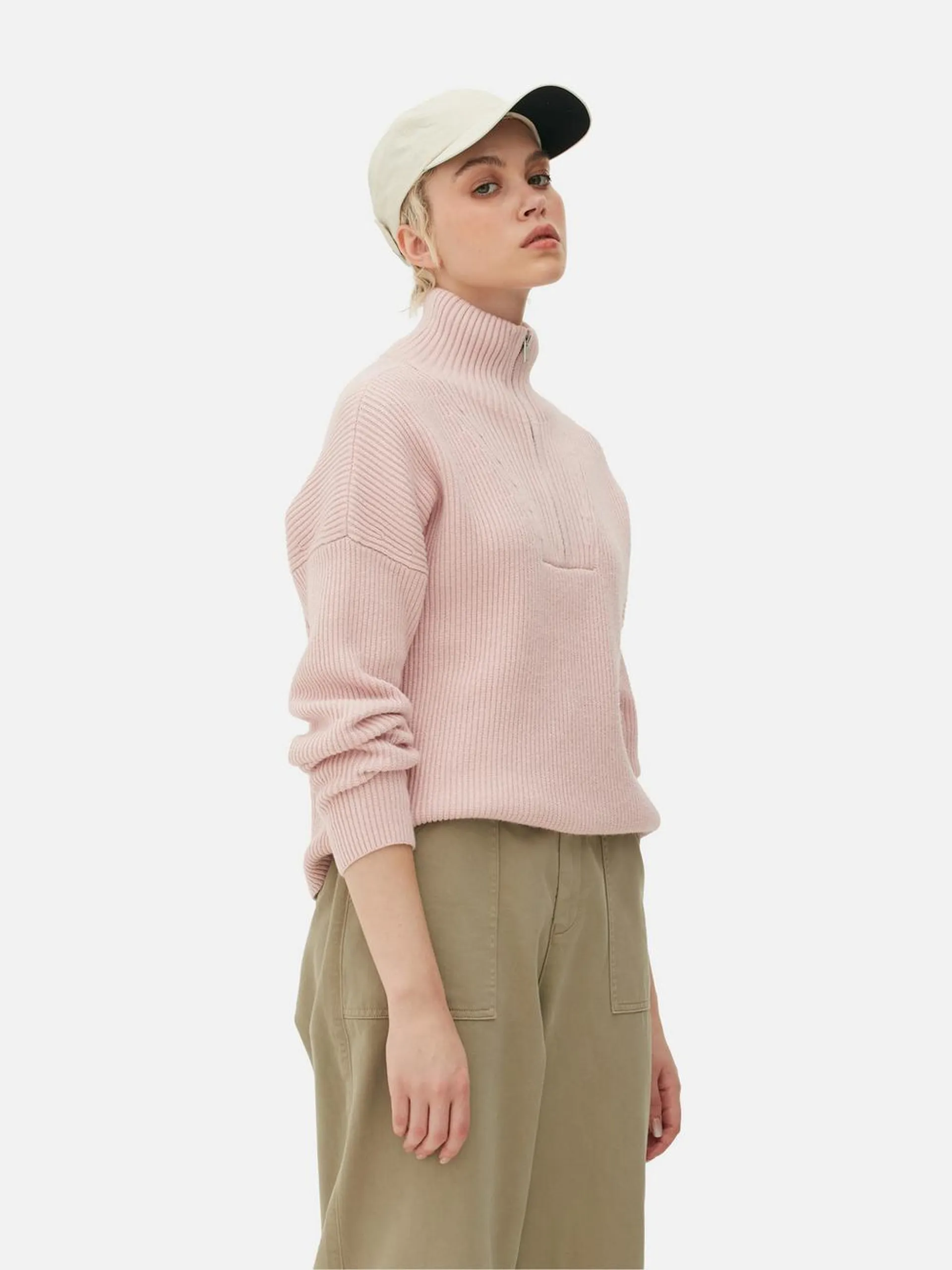 Knitted Half-Zip Jumper