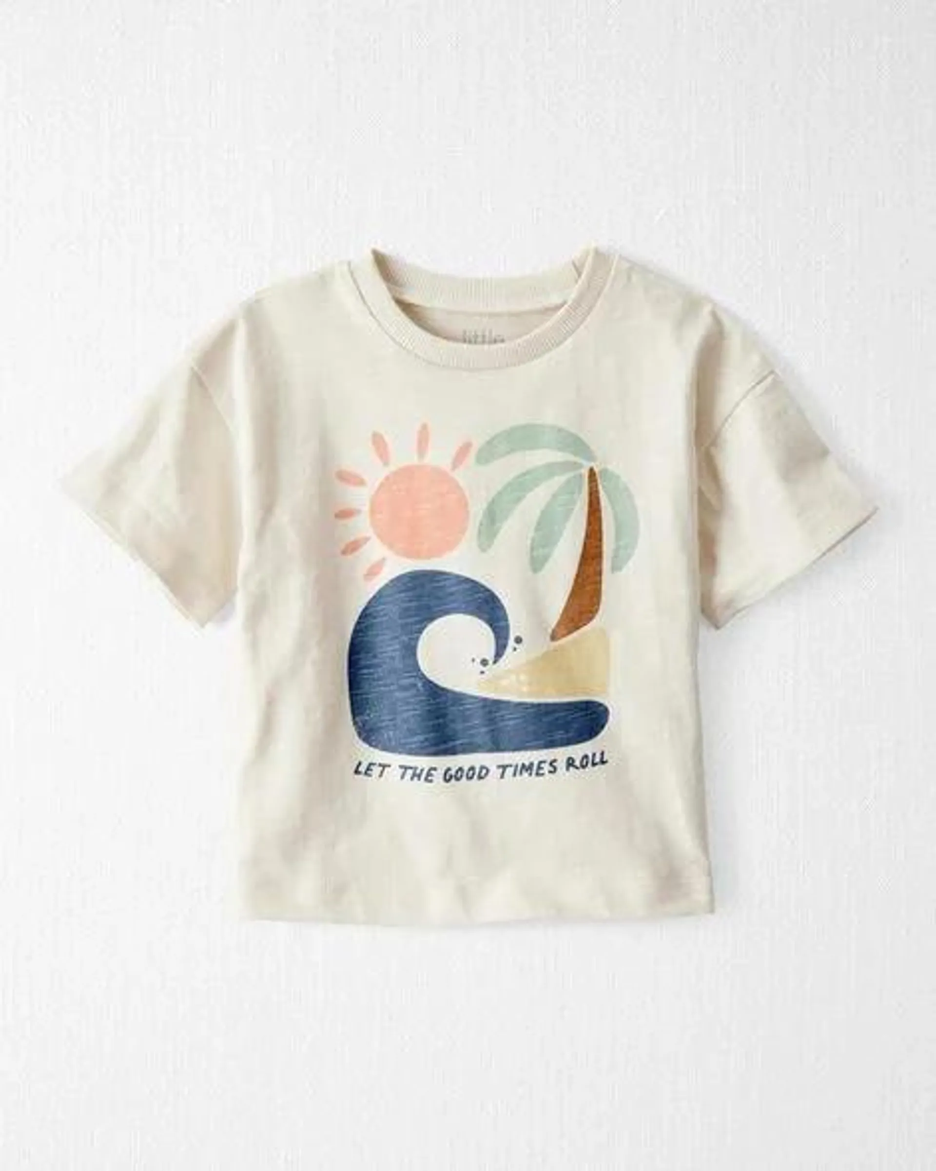 Baby Organic Cotton Beach-Print Tee