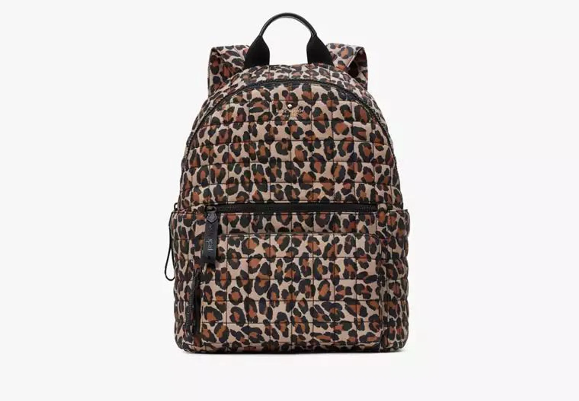 Camden Quilted Large Leopard Backpack