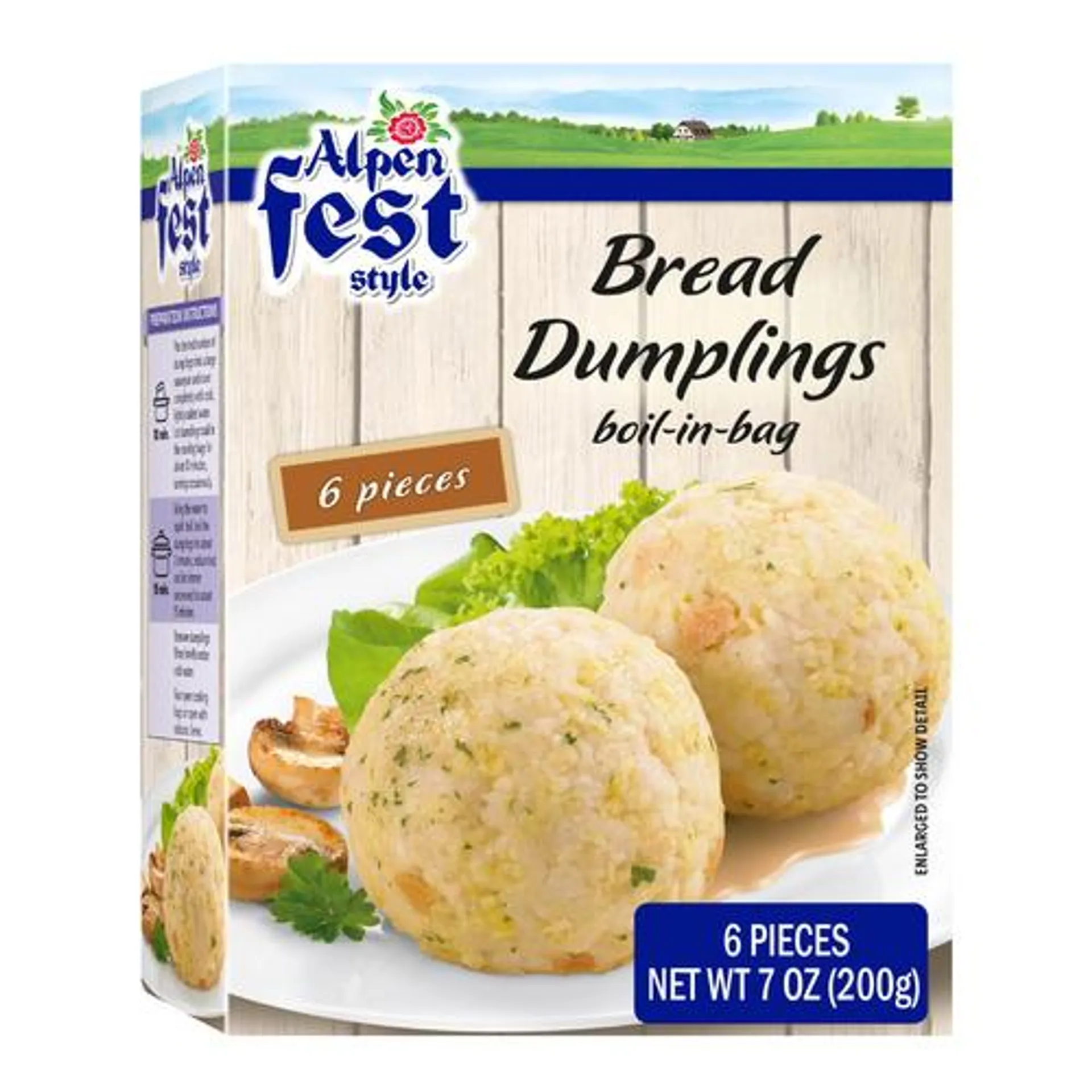 Alpenfest bread dumplings