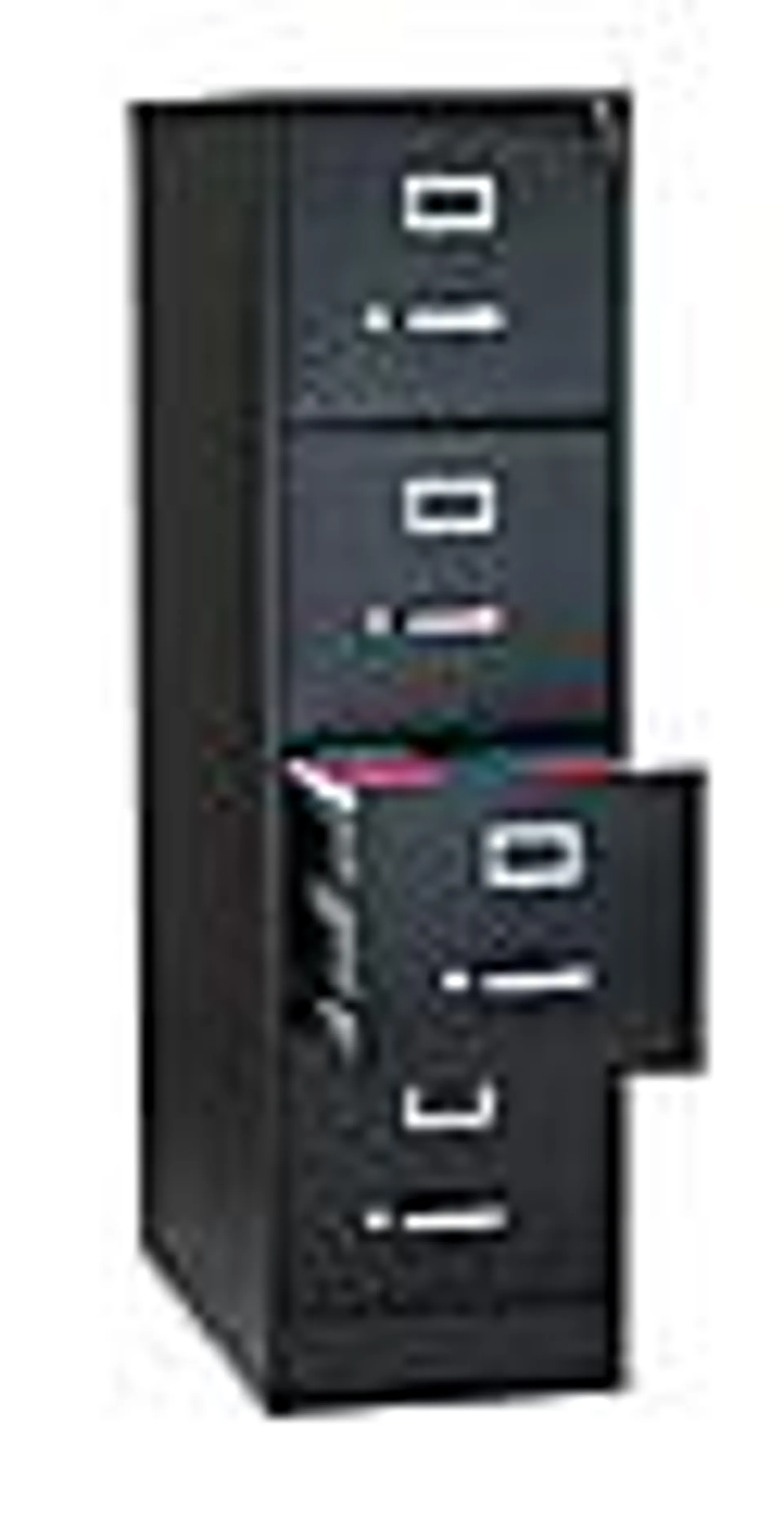 WorkPro 26 1/2"D 4-Drawer Letter-Size Vertical File Cabinet, Black