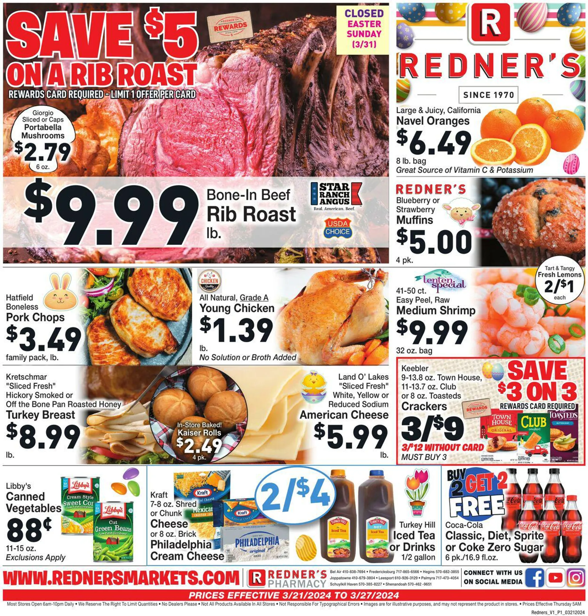 Weekly ad Redner’s Warehouse Market Current weekly ad from March 21 to March 27 2024 - Page 