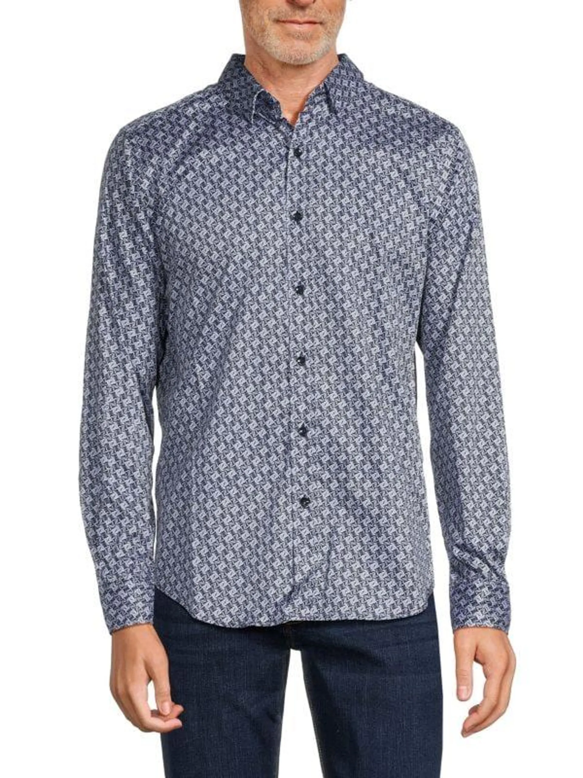 Headley Print Long Sleeve Shirt