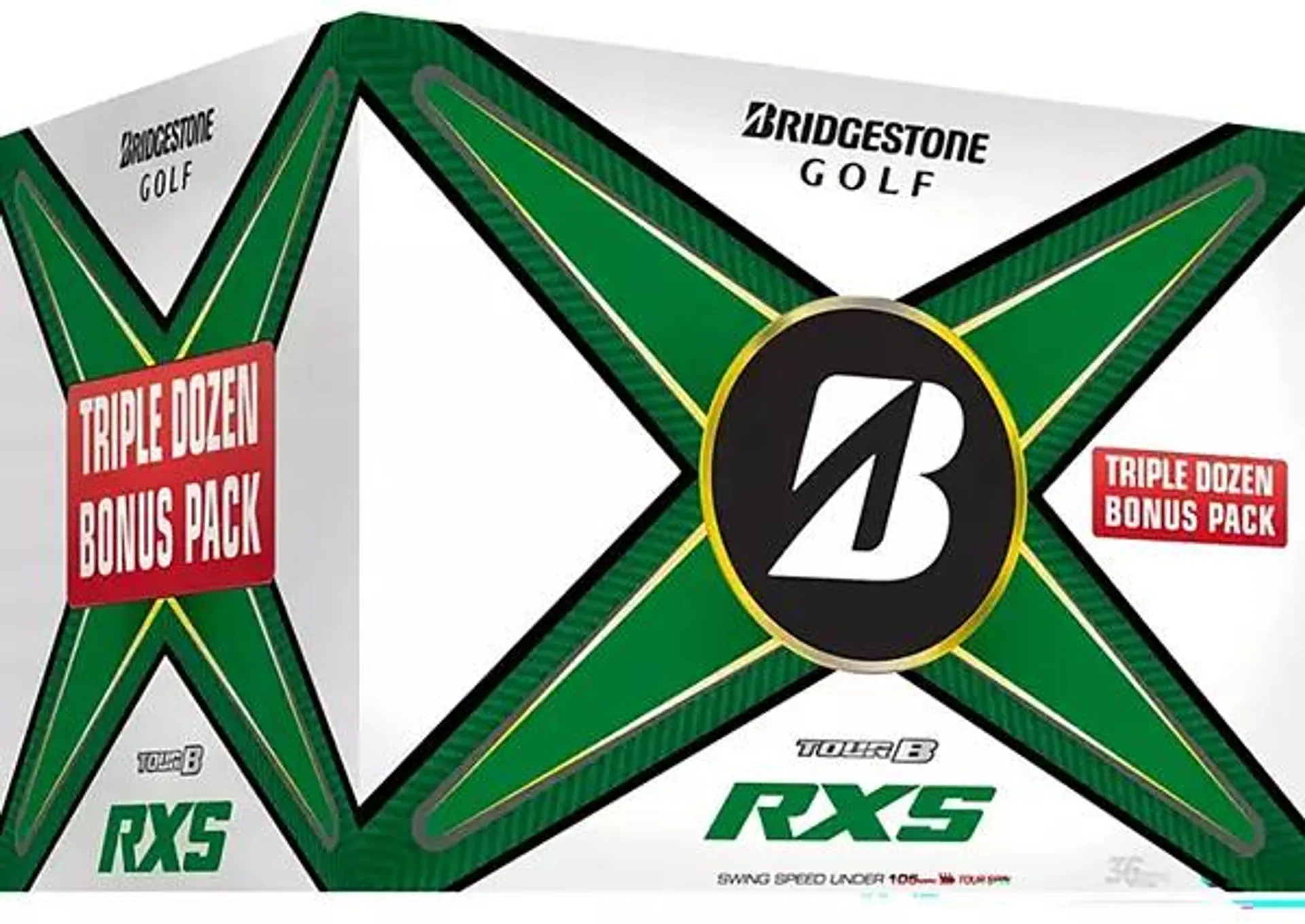 Bridgestone 2024 Tour B RXS Golf Balls - 3 Dozen