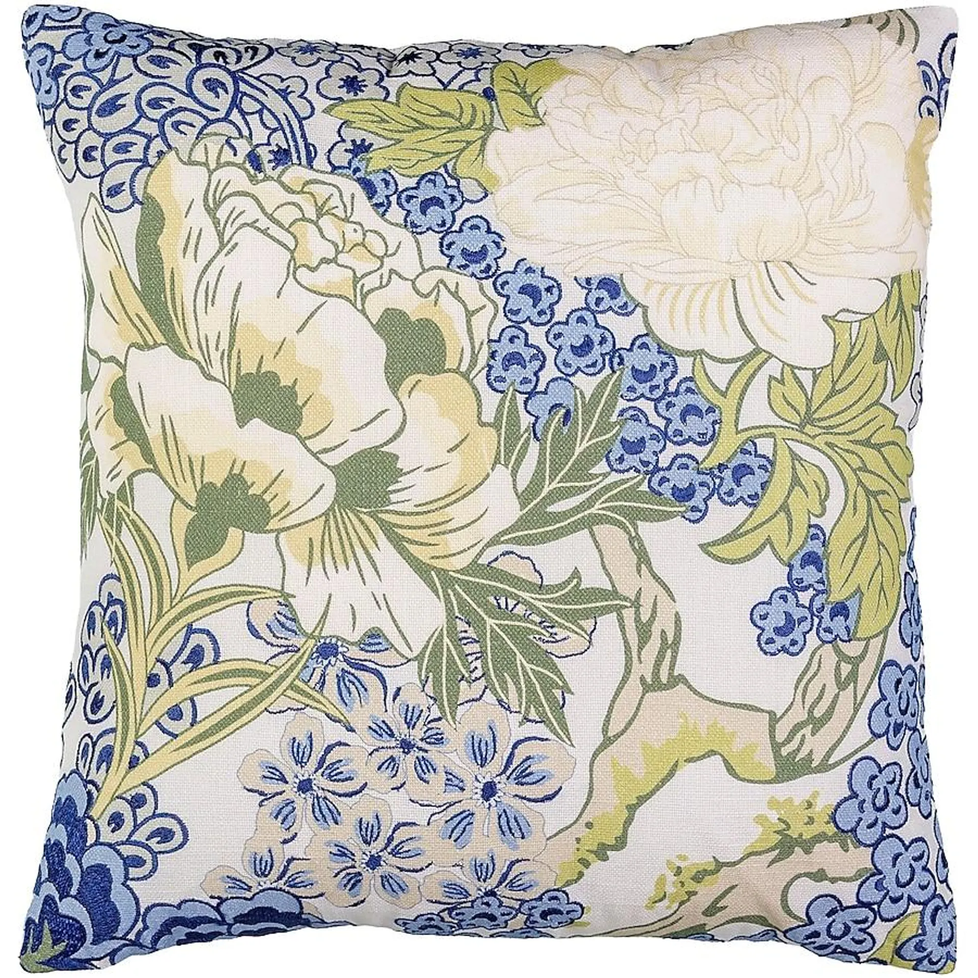 allen + roth 18-in x 18-in Blue Indoor Decorative Pillow