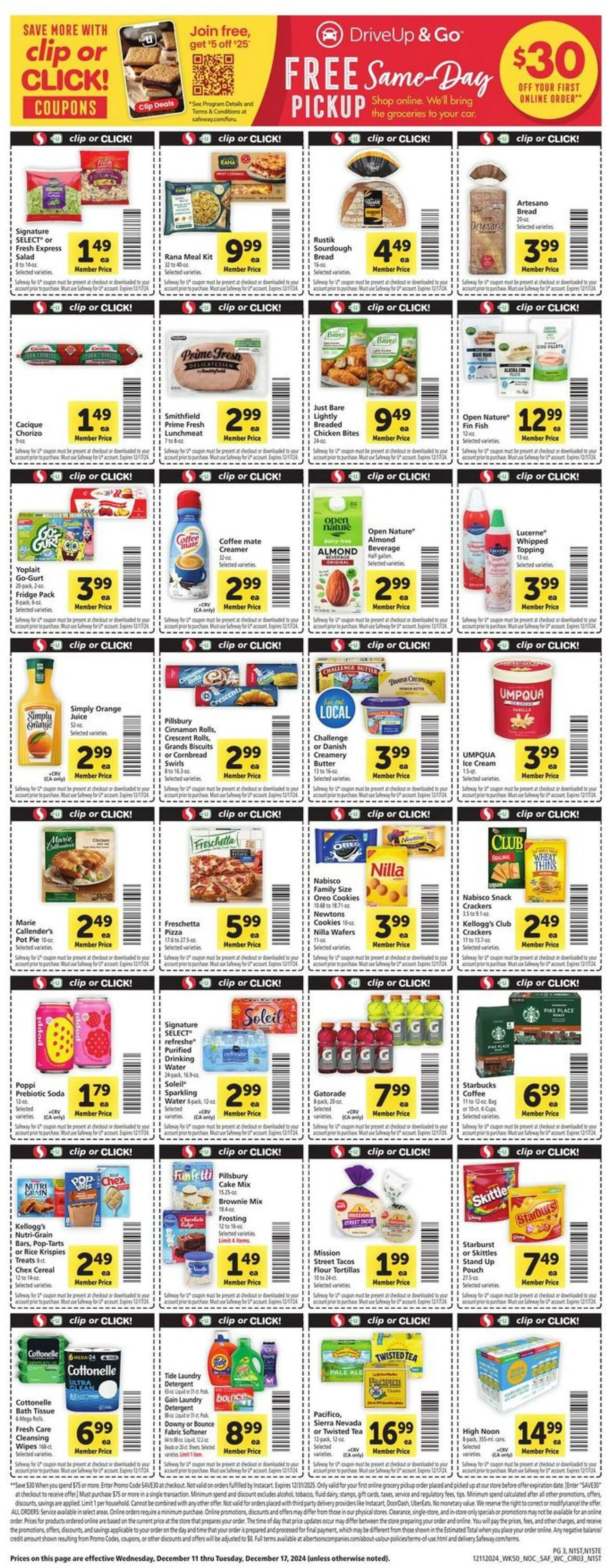 Weekly ad Safeway Current weekly ad from December 11 to December 17 2024 - Page 3