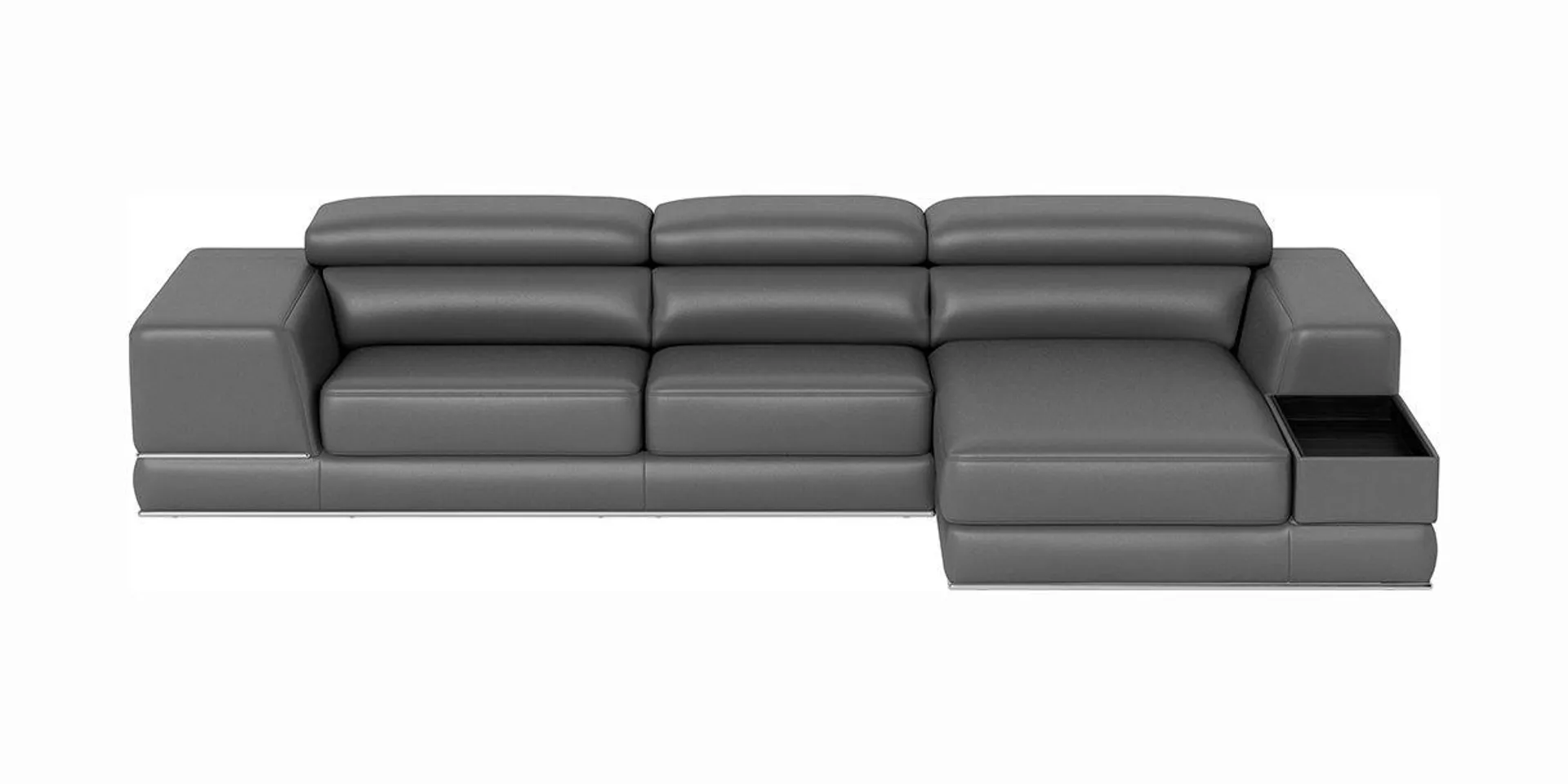 Lorenzo Right Sectional Sofa Elephant Gray