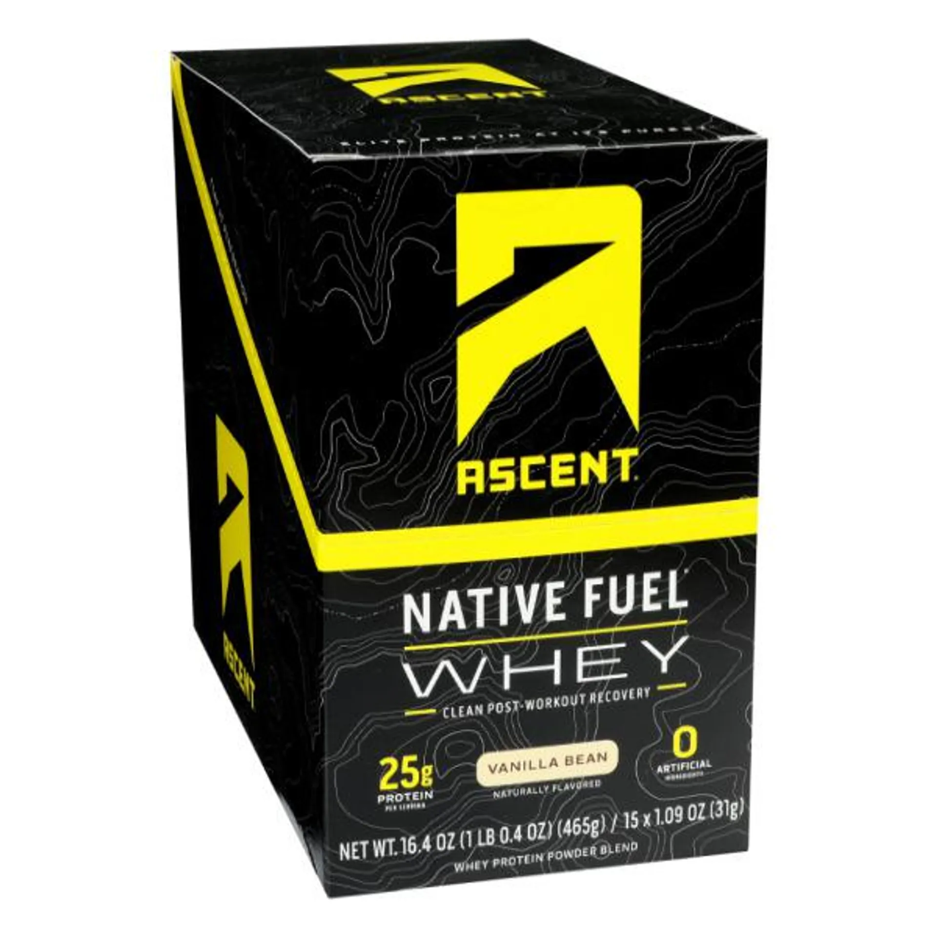 Ascent Native Fuel Whey Protein Vanilla - 16.4 Ounce