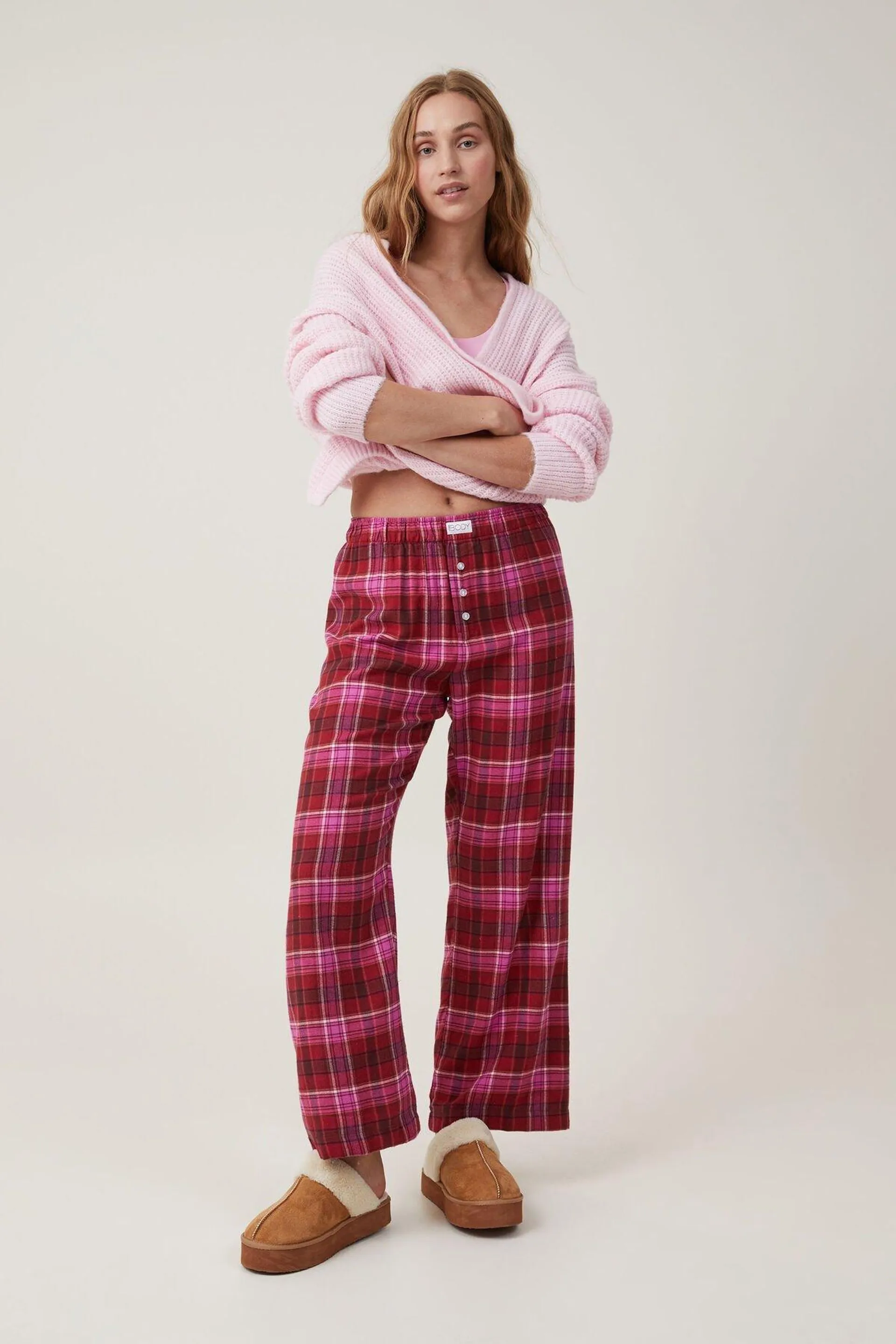 Flannel Boyfriend Boxer Pant