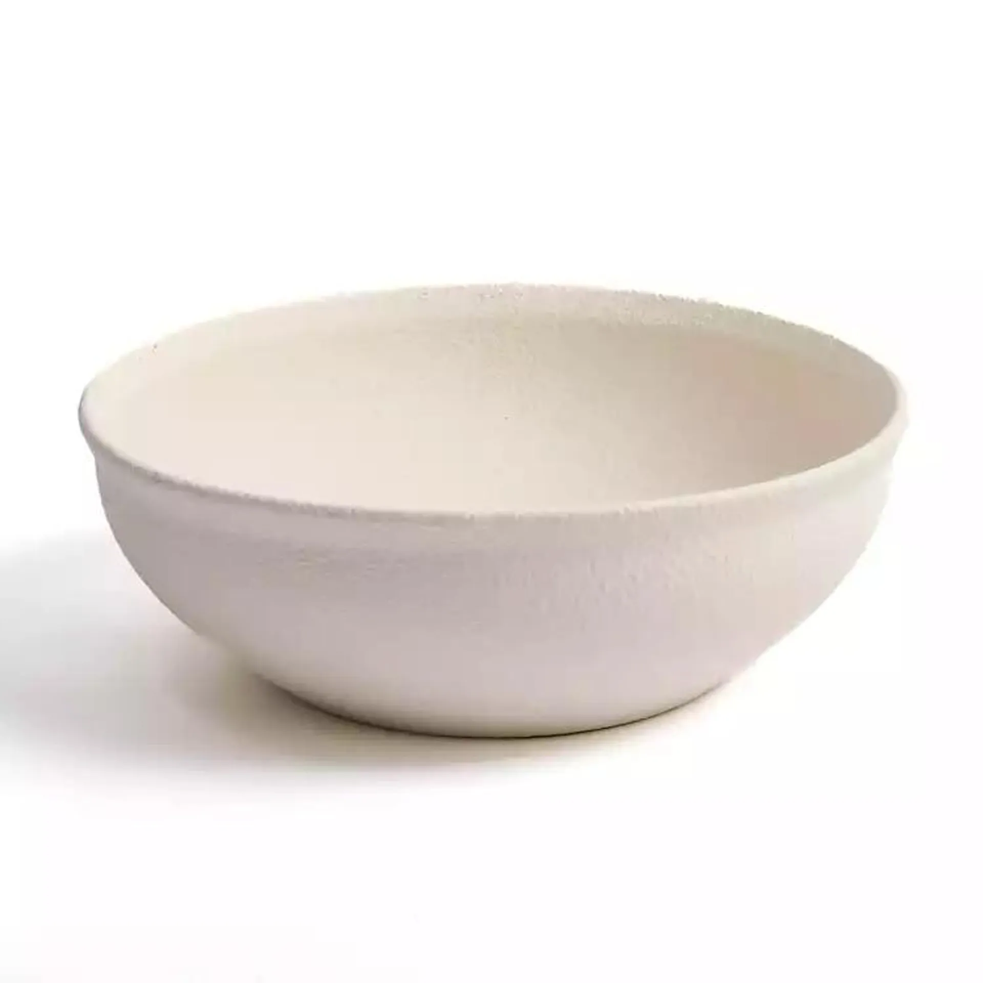 Matte Eggshell Ceramic Bowl