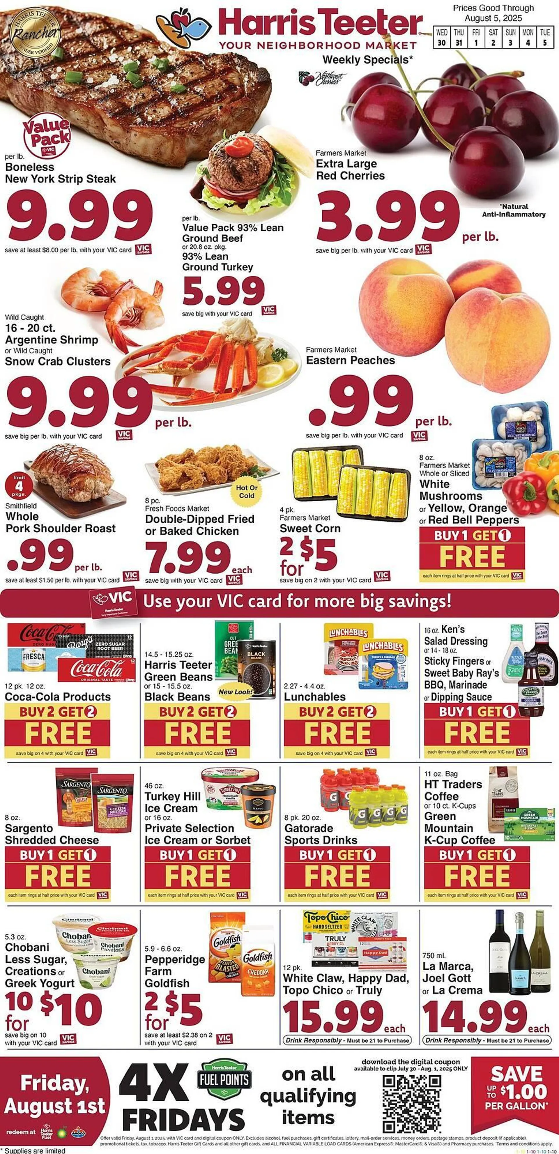 Weekly ad Harris Teeter Weekly Ad from July 30 to August 5 2025 - Page 1
