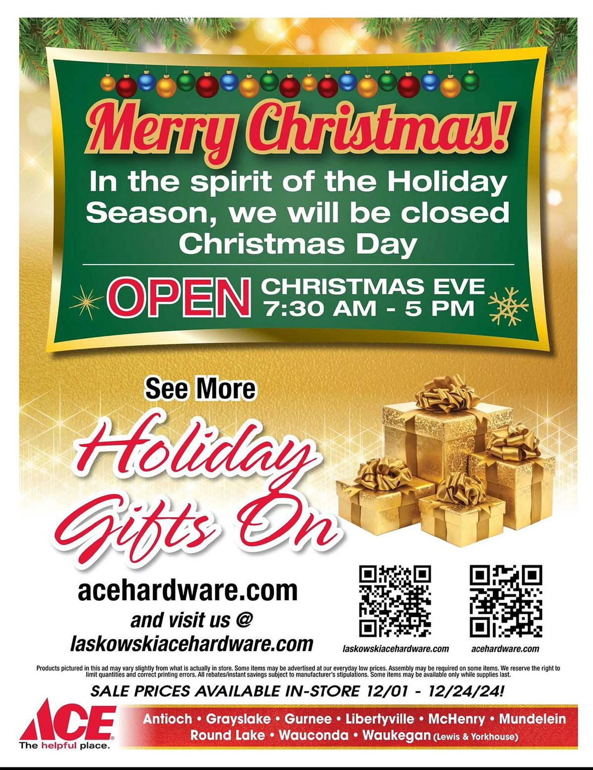 Weekly ad Ace Hardware Weekly Ad from December 1 to December 24 2024 - Page 20