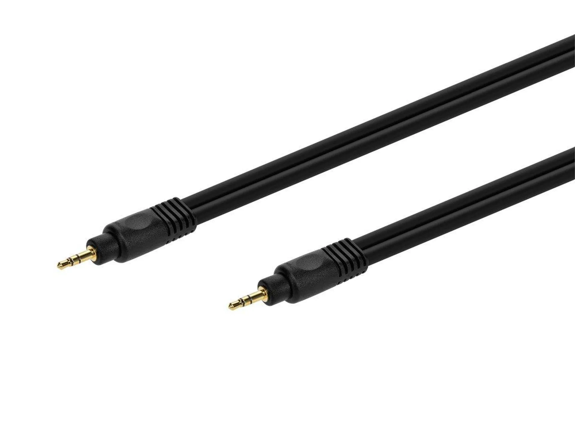 Monoprice 6ft Premium 3.5mm Stereo Male to 3.5mm Stereo Male 22AWG Cable (Gold Plated) - Black