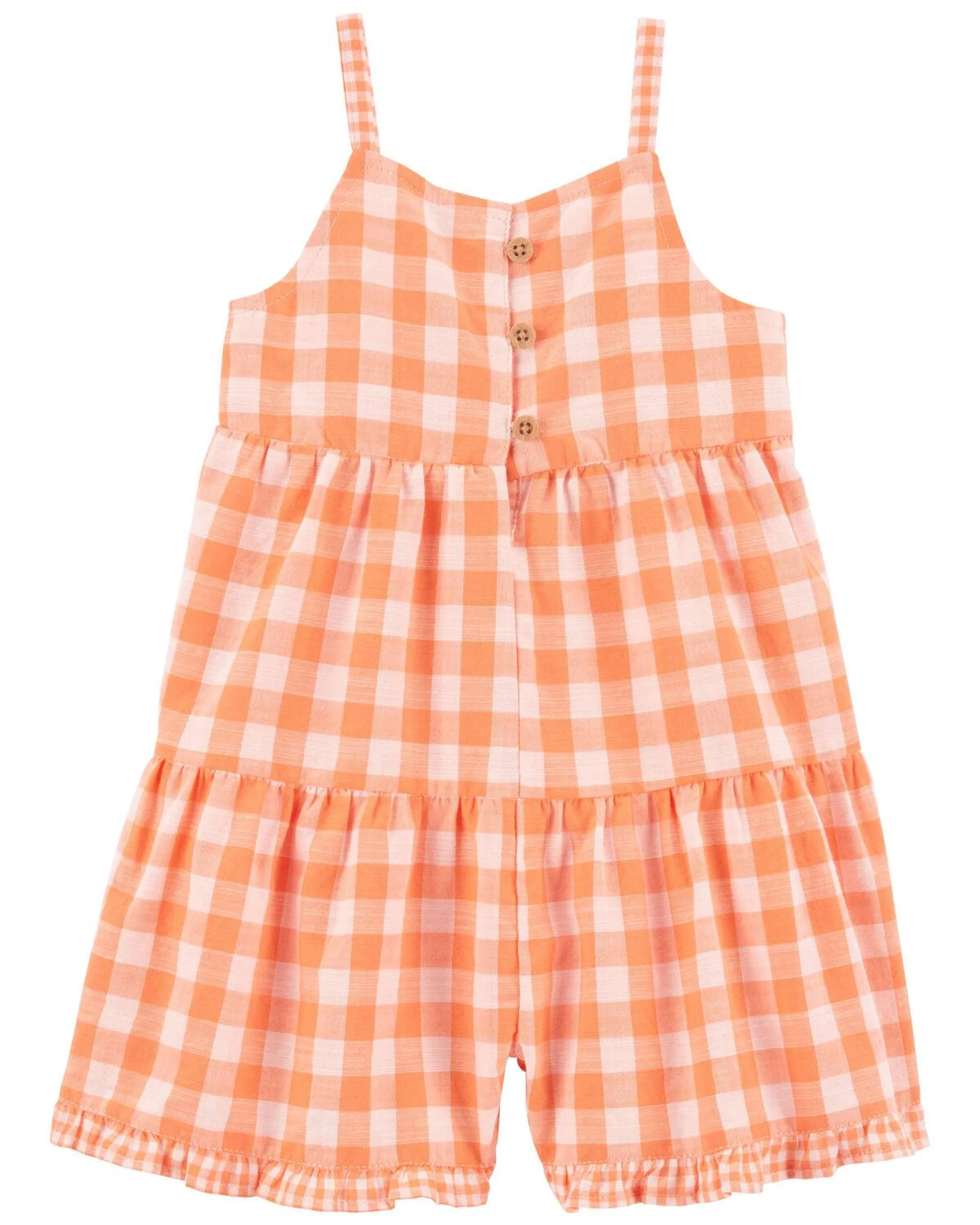 Baby Gingham Poplin Romper