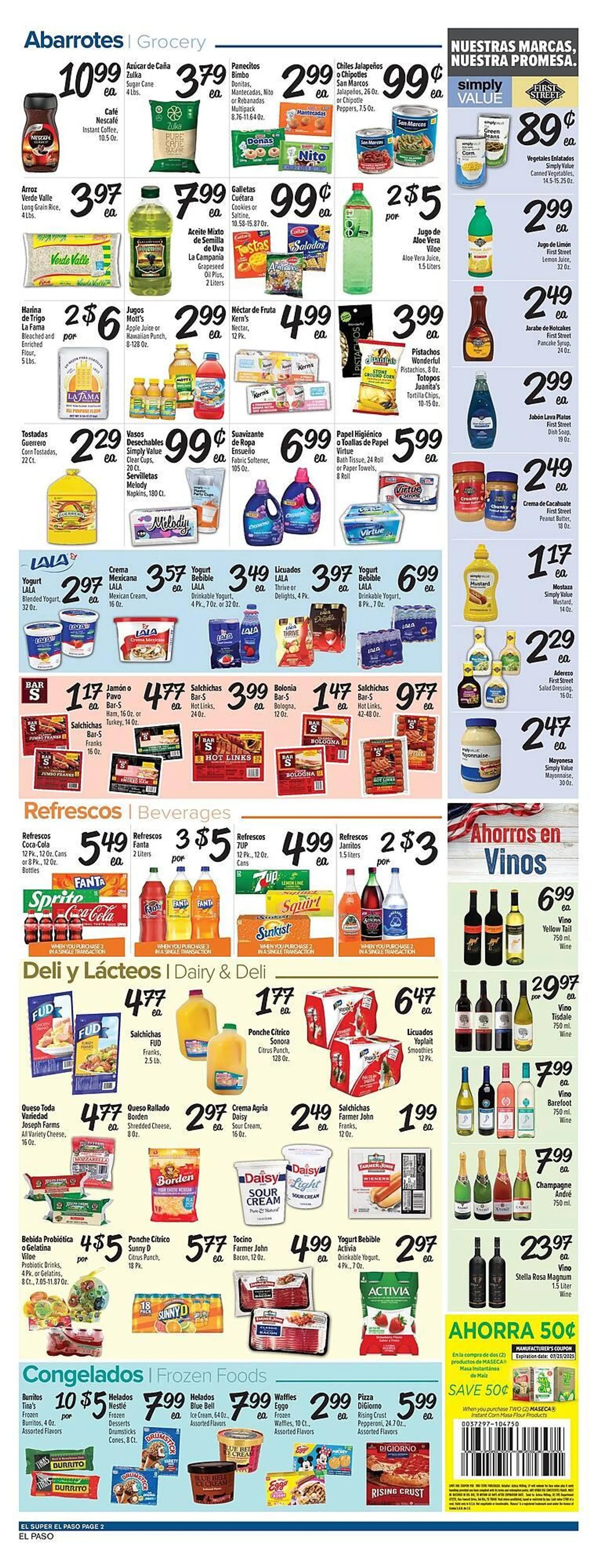 Weekly ad El Super Weekly Ad from July 2 to July 8 2025 - Page 2