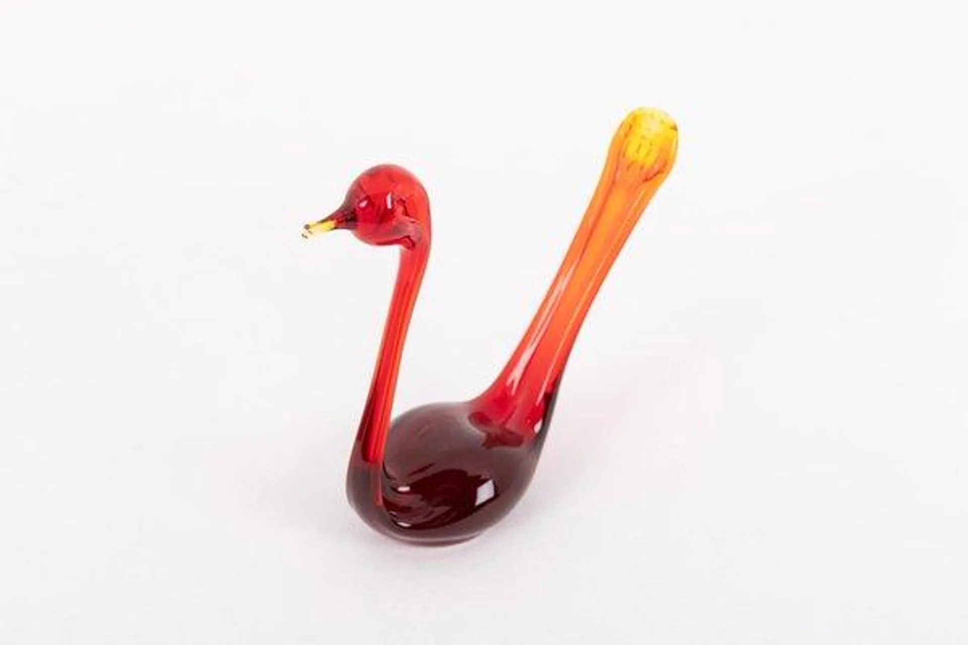 Swedish Art Glass Birds Sculptures from Bergdala, 1970s, Set of 2