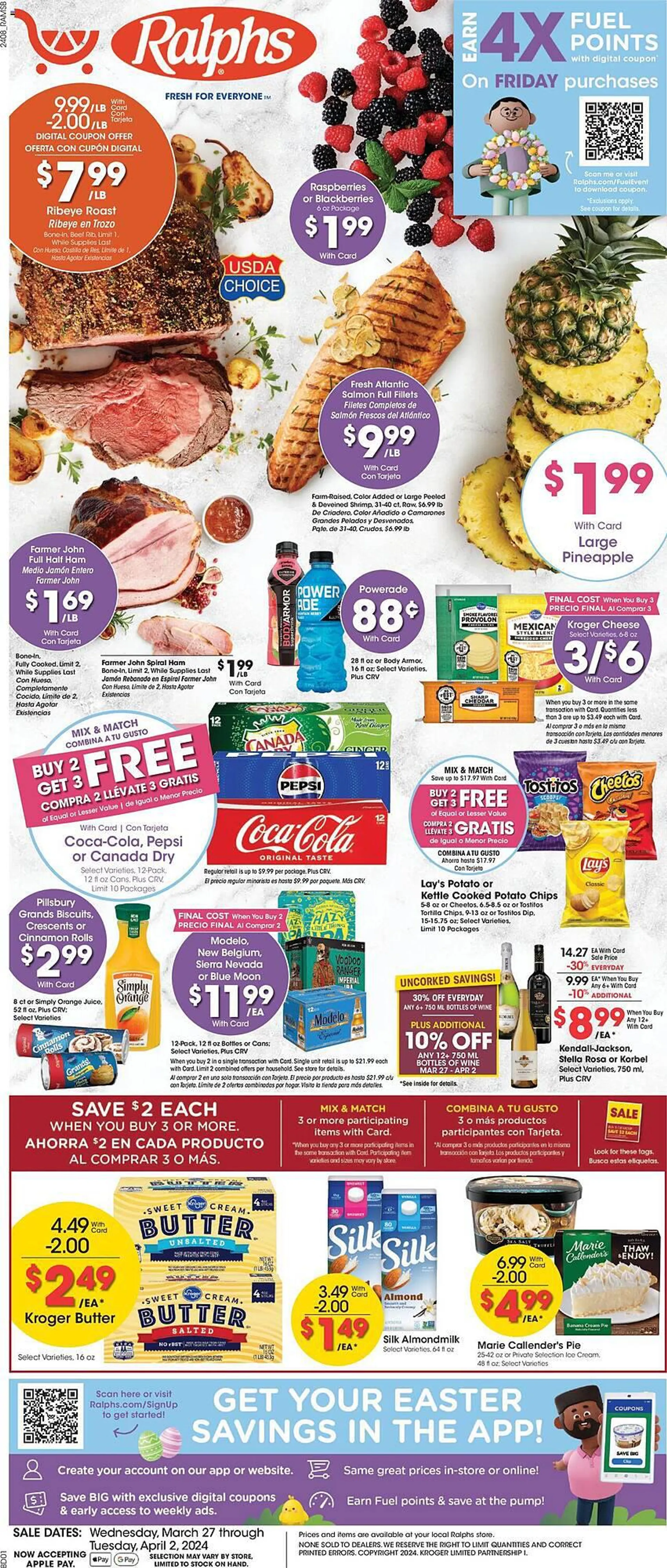 Weekly ad Ralphs Weekly Ad from March 27 to April 2 2024 - Page 1