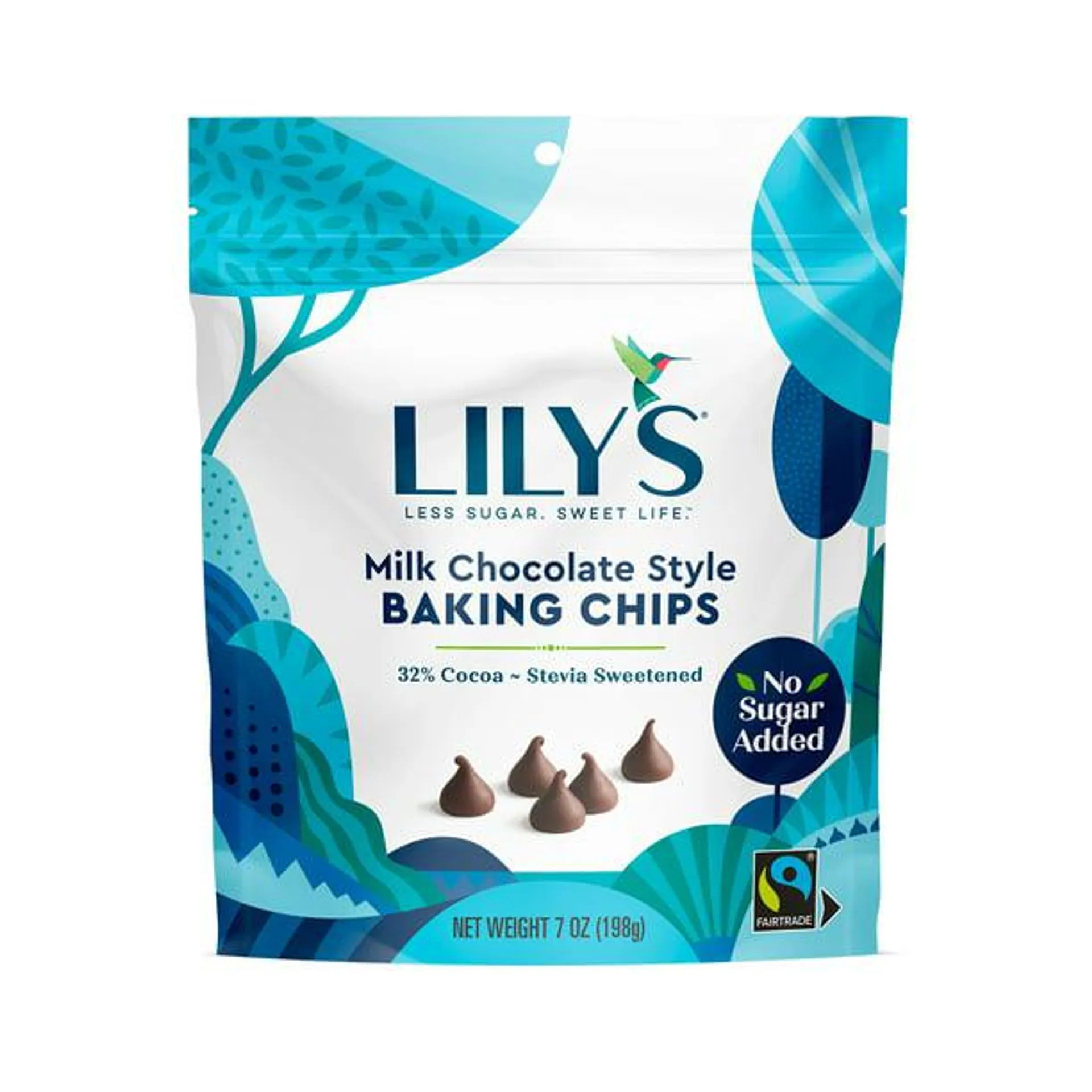 Lily's Milk Chocolate Style Baking Chips, 7 oz