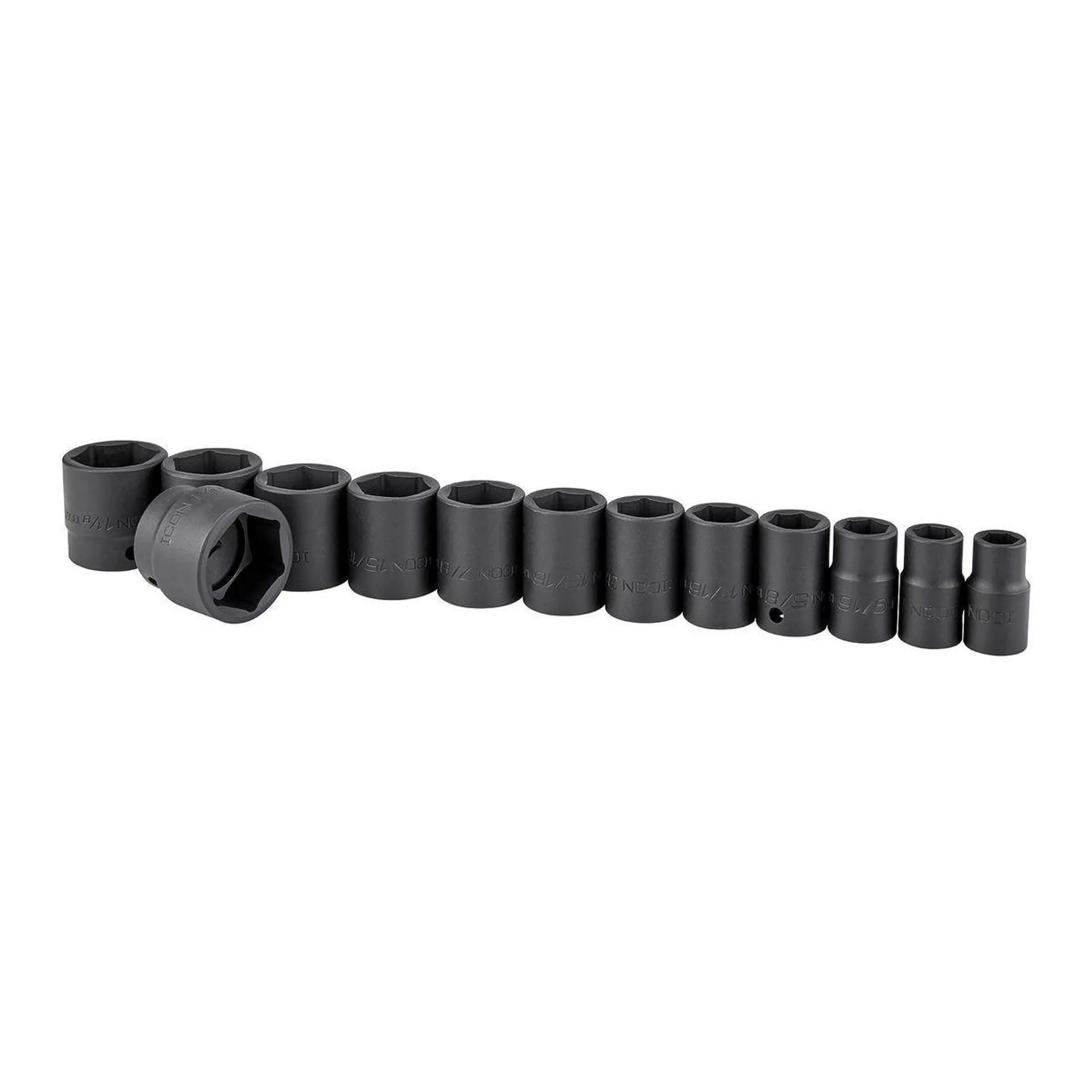 1/2 in. Drive SAE Professional Impact Socket Set, 13-Piece