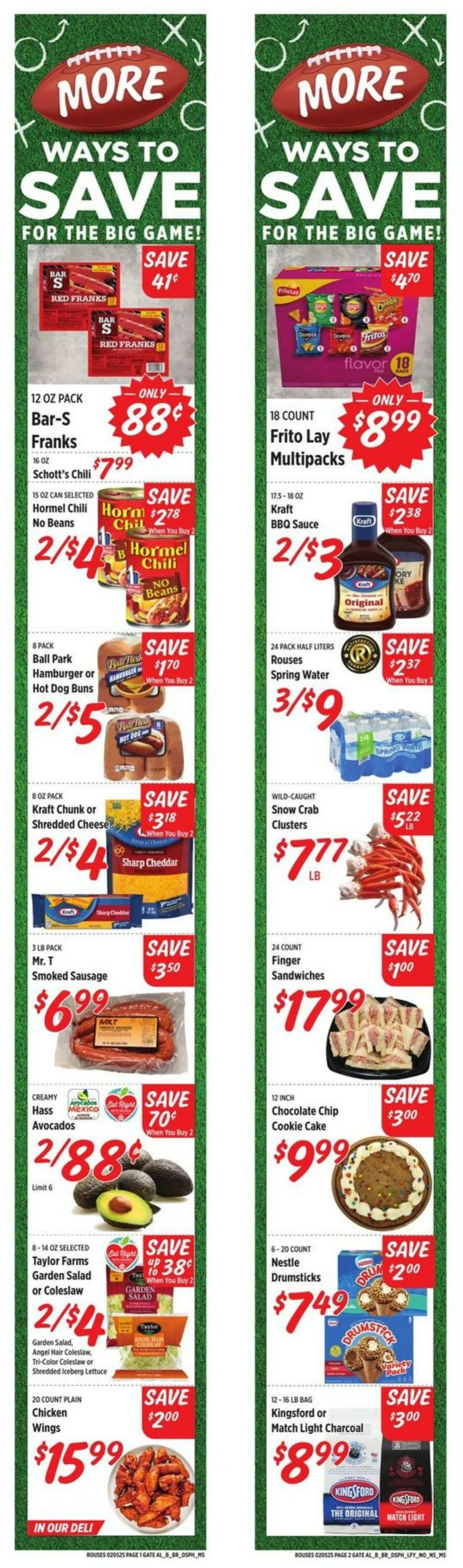 Catálogo de Rouses Current weekly ad 5 de febrero al 12 de febrero 2025 - Página 1