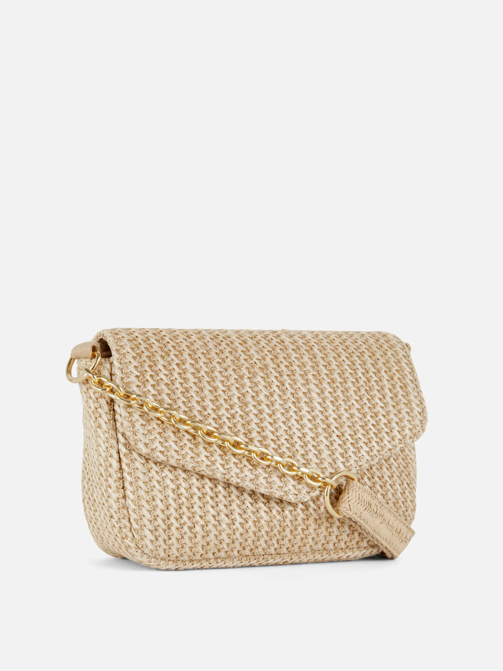 Straw Mini Crossbody Bag