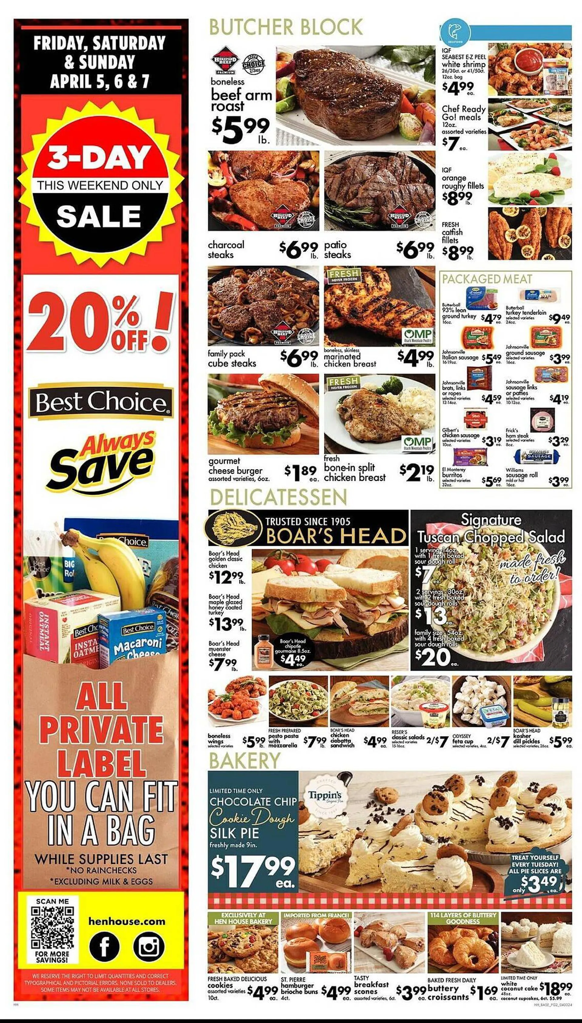 Weekly ad Hen House Weekly Ad from April 3 to April 9 2024 - Page 2