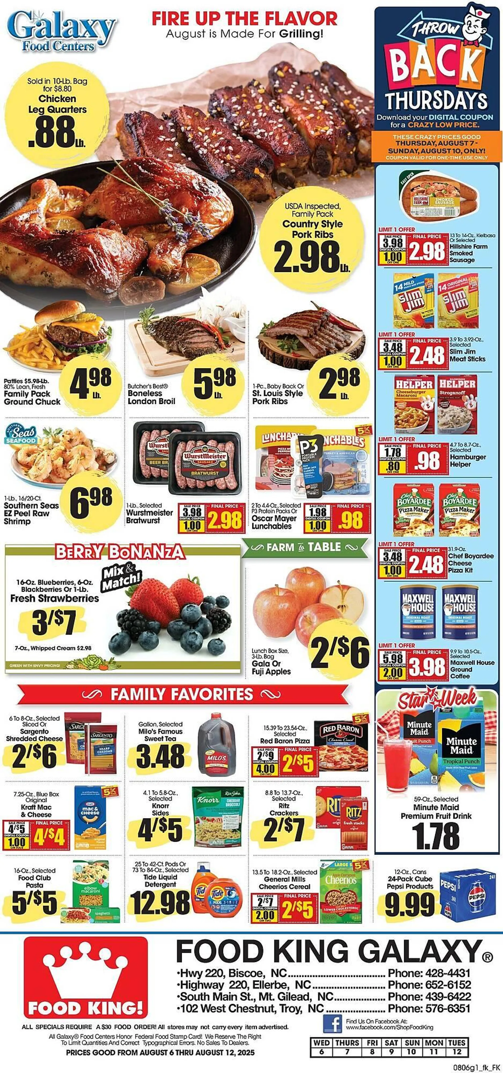 Weekly ad Food King Weekly Ad from August 6 to August 12 2025 - Page 1
