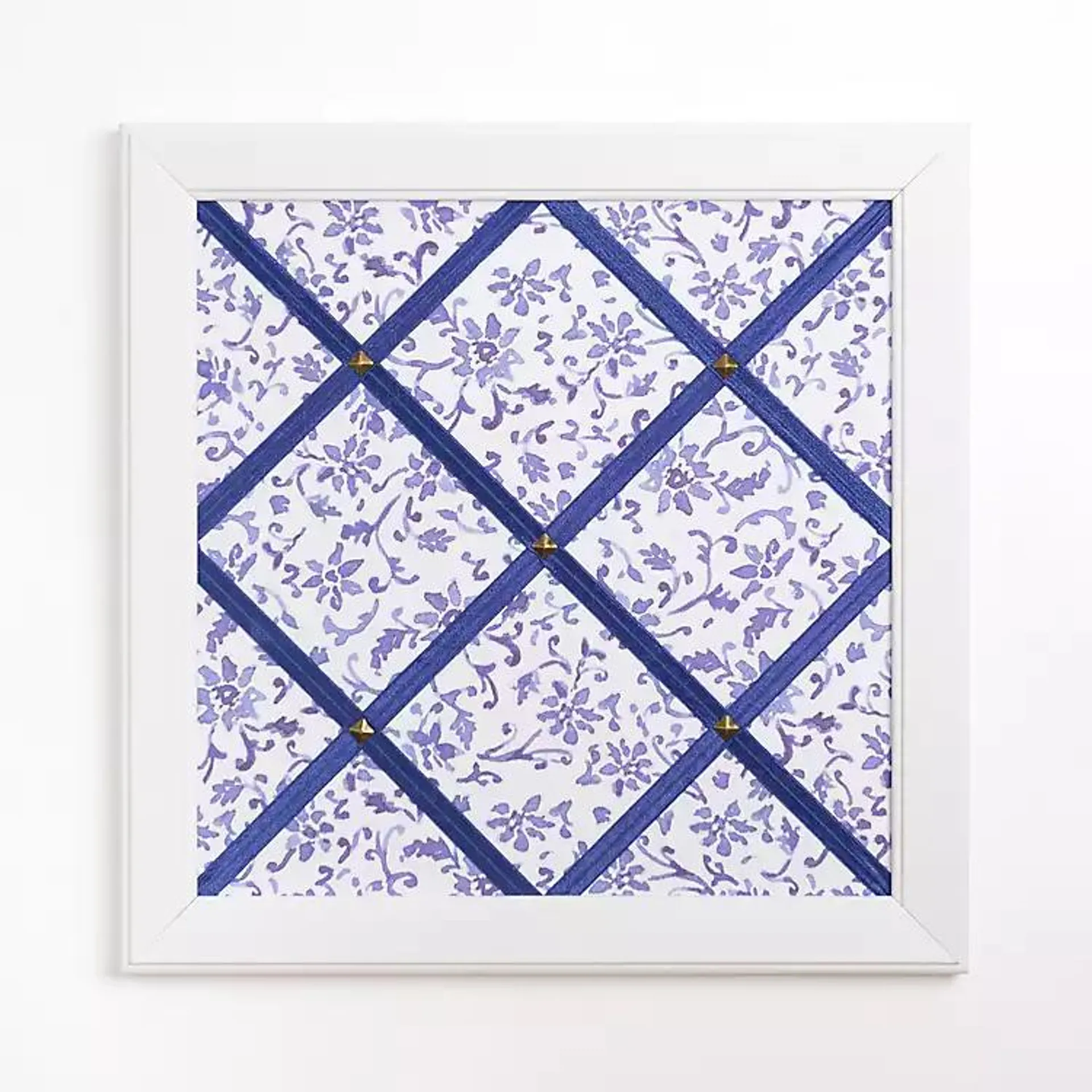 Brackeen Blue Floral Memo Board