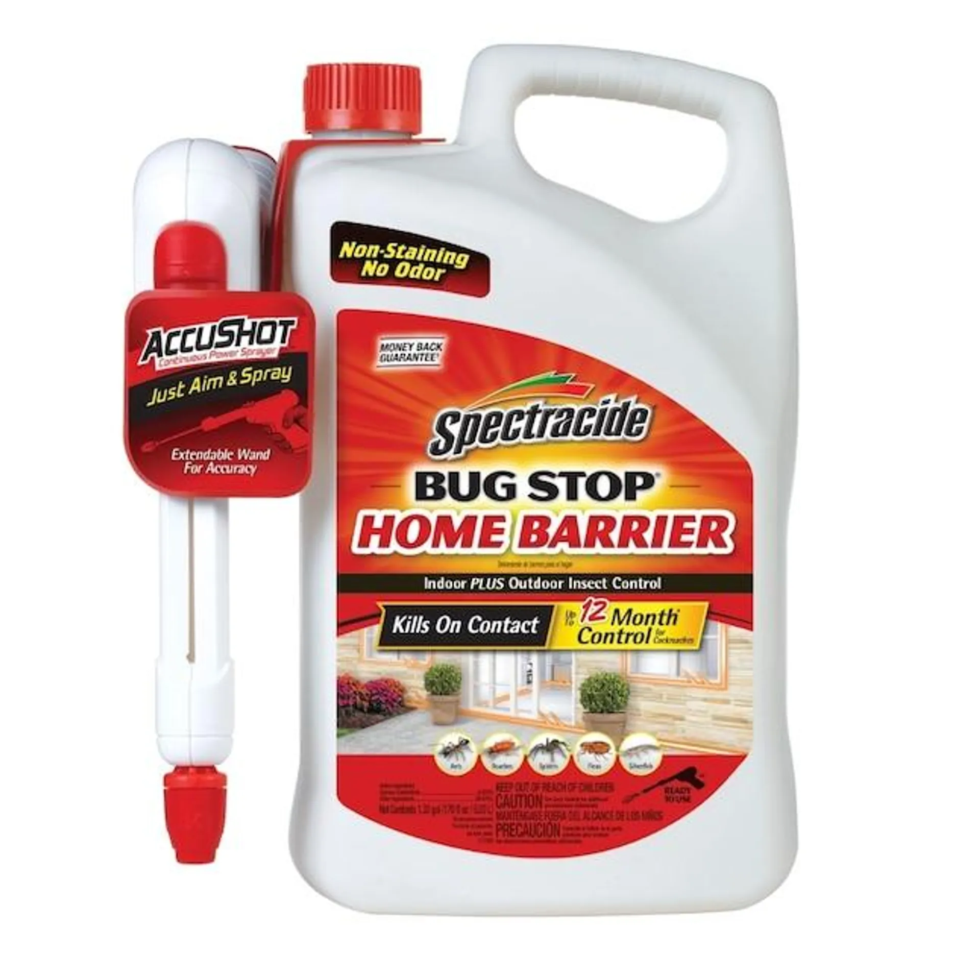 Spectracide 1.33-Gallon Bug Stop Home Barrier AccuShot Sprayer Insect Killer Ready to Use