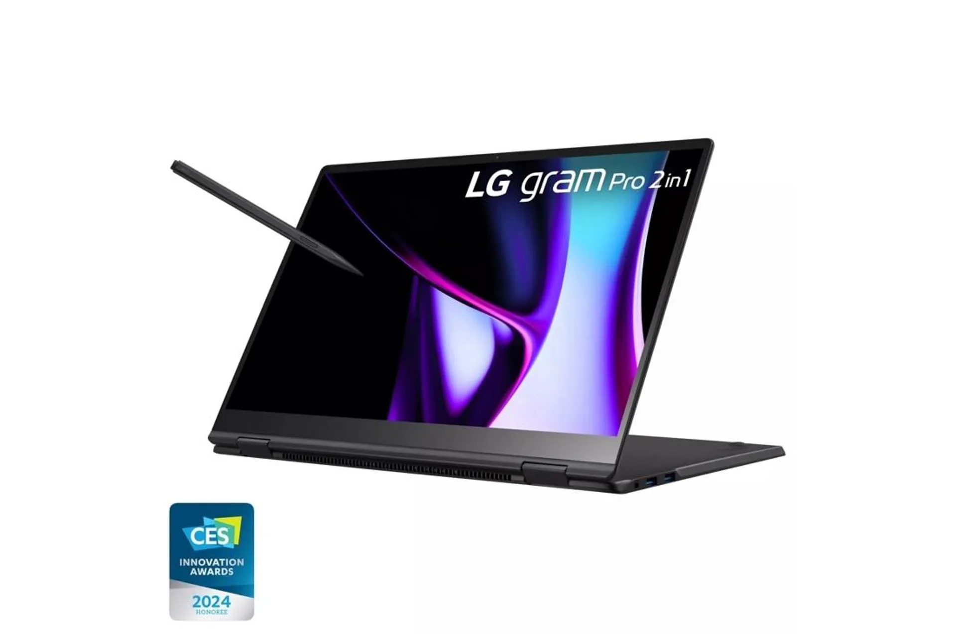 LG gram Pro 16” 2in1 Thin and Lightweight Laptop, Intel® Evo™ Edition - Intel® Core™ Ultra 7 processor, Windows 11 Home, 16GB RAM, 512GB SSD, Black
