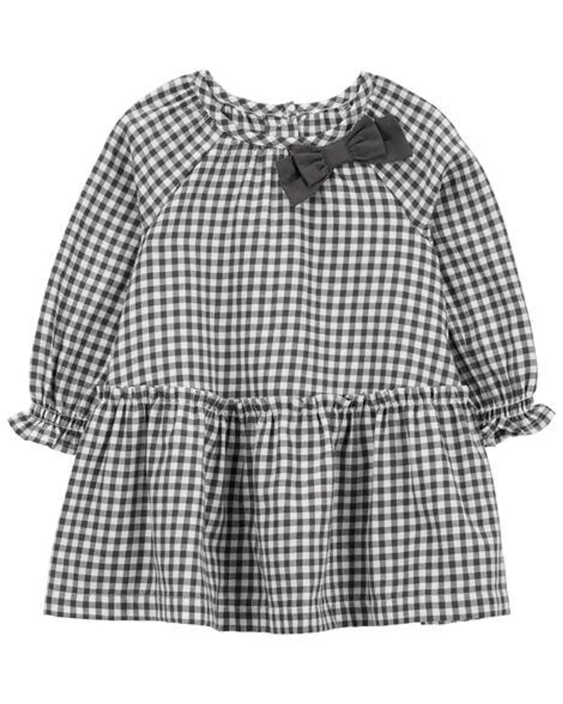 Baby Plaid Peplum Dress