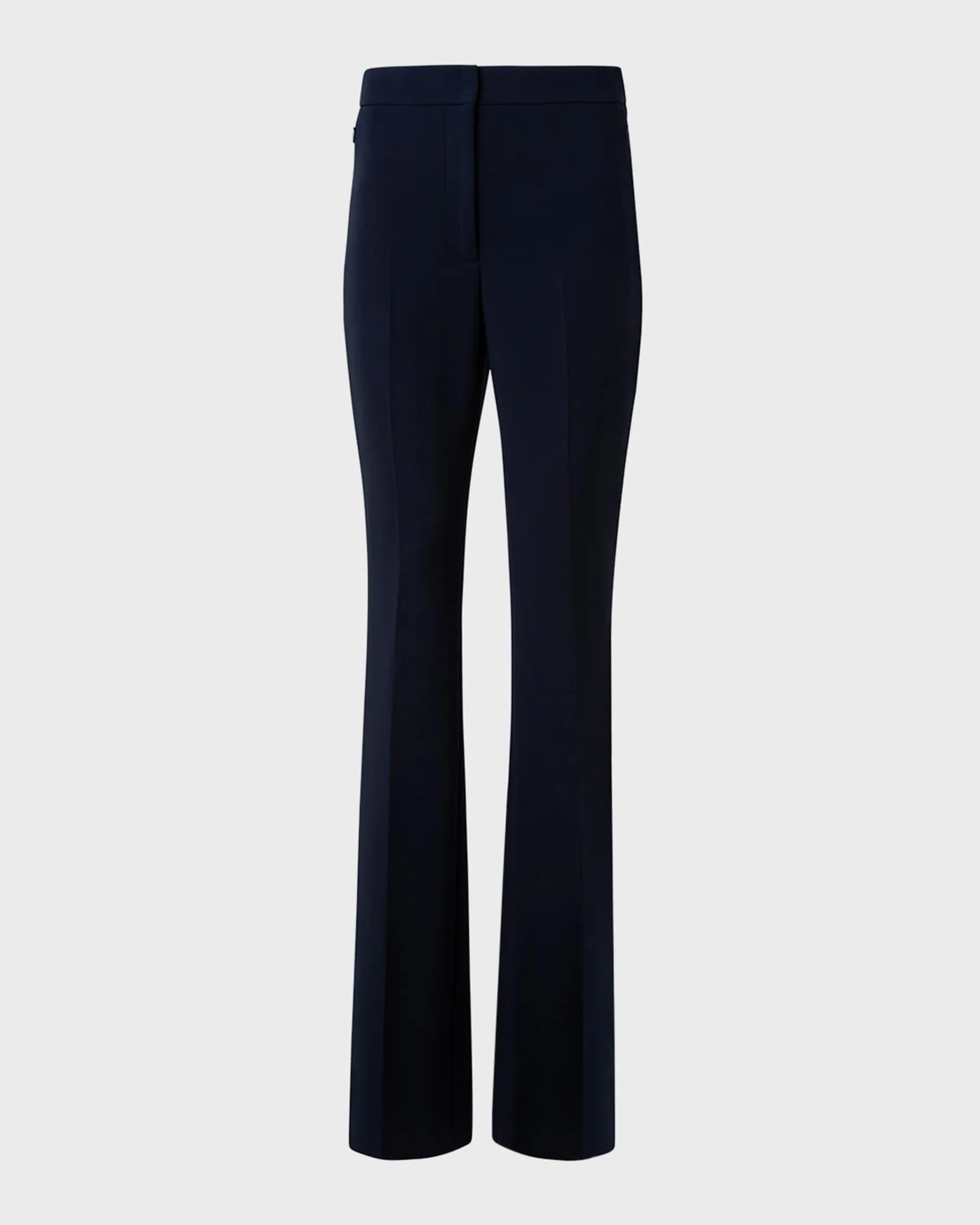 Farida Double-Face Wool Boot-Cut Pants