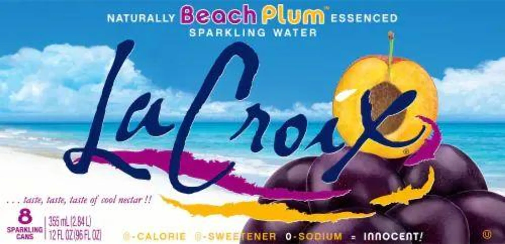 La Croix Beach Plum Sparkling Water