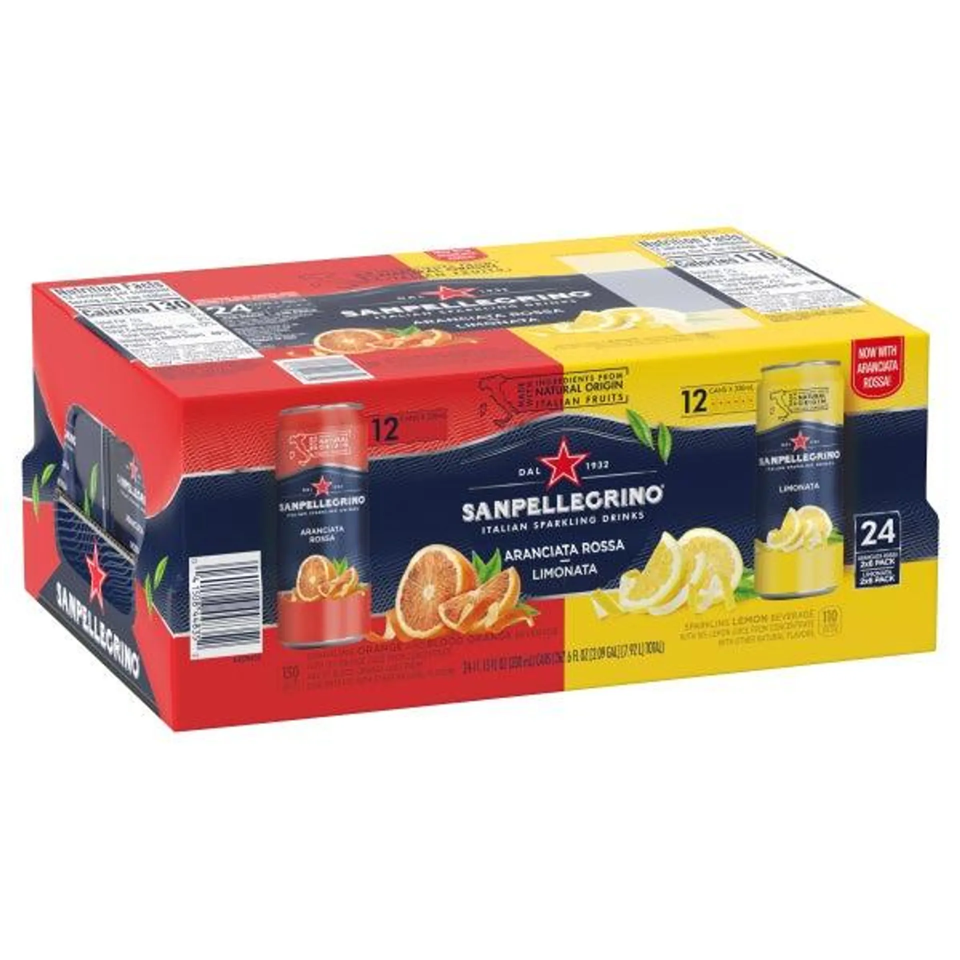 San Pellegrino Italian Sparkling Drink, Variety Pack, 11.15 fl oz, 24-count