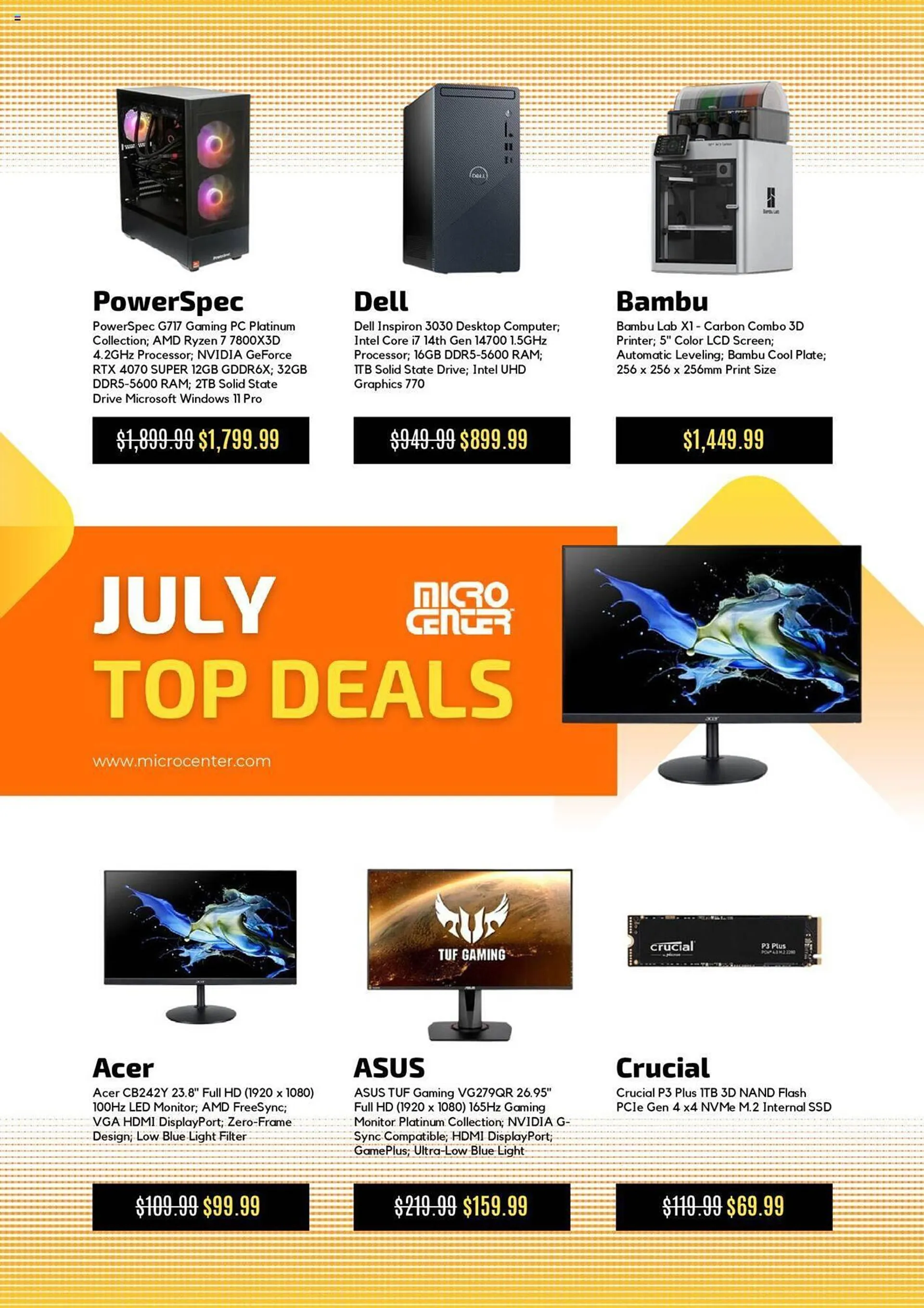 Weekly ad Micro Center Weekly Ad from July 1 to July 31 2024 - Page 4