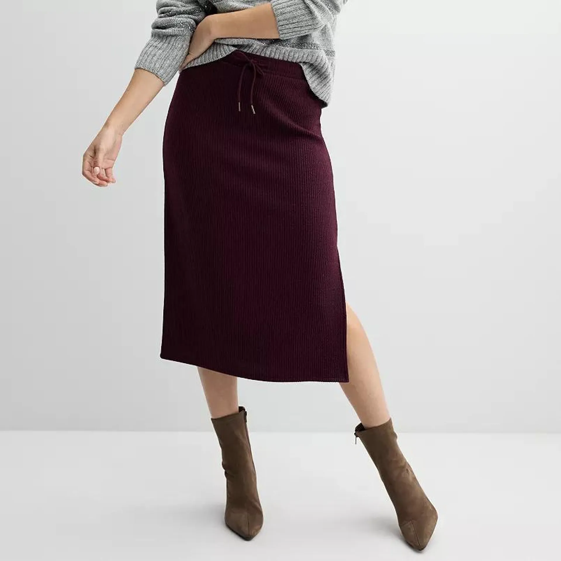 Women's Sonoma Goods For Life® Knit Midi Skirt