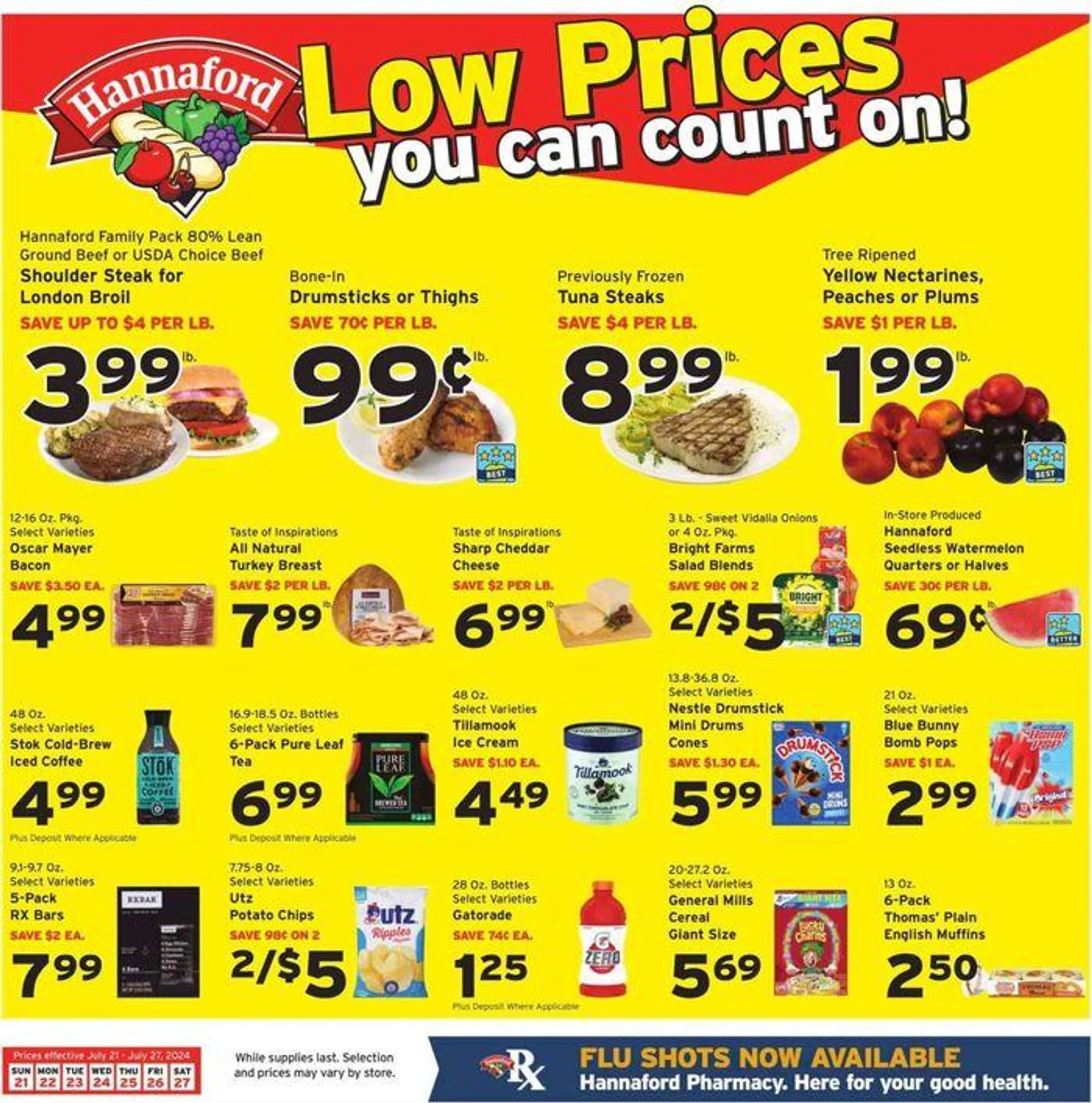 Weekly ad Low Prices You Can Count On! from July 22 to July 27 2024 - Page 1