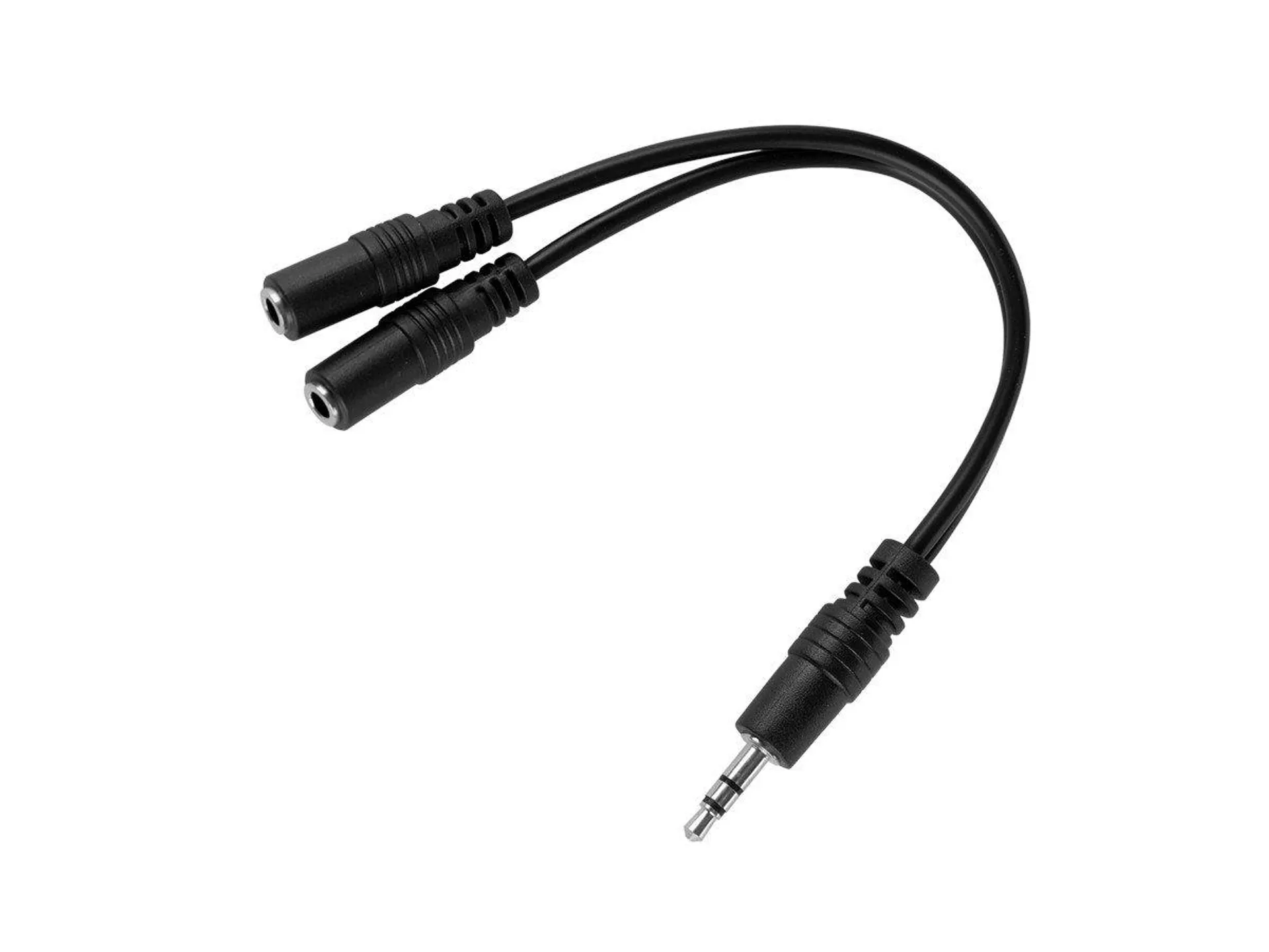 Monoprice 6in 3.5mm Stereo Plug to Two 3.5mm Stereo Jack Splitter Cable