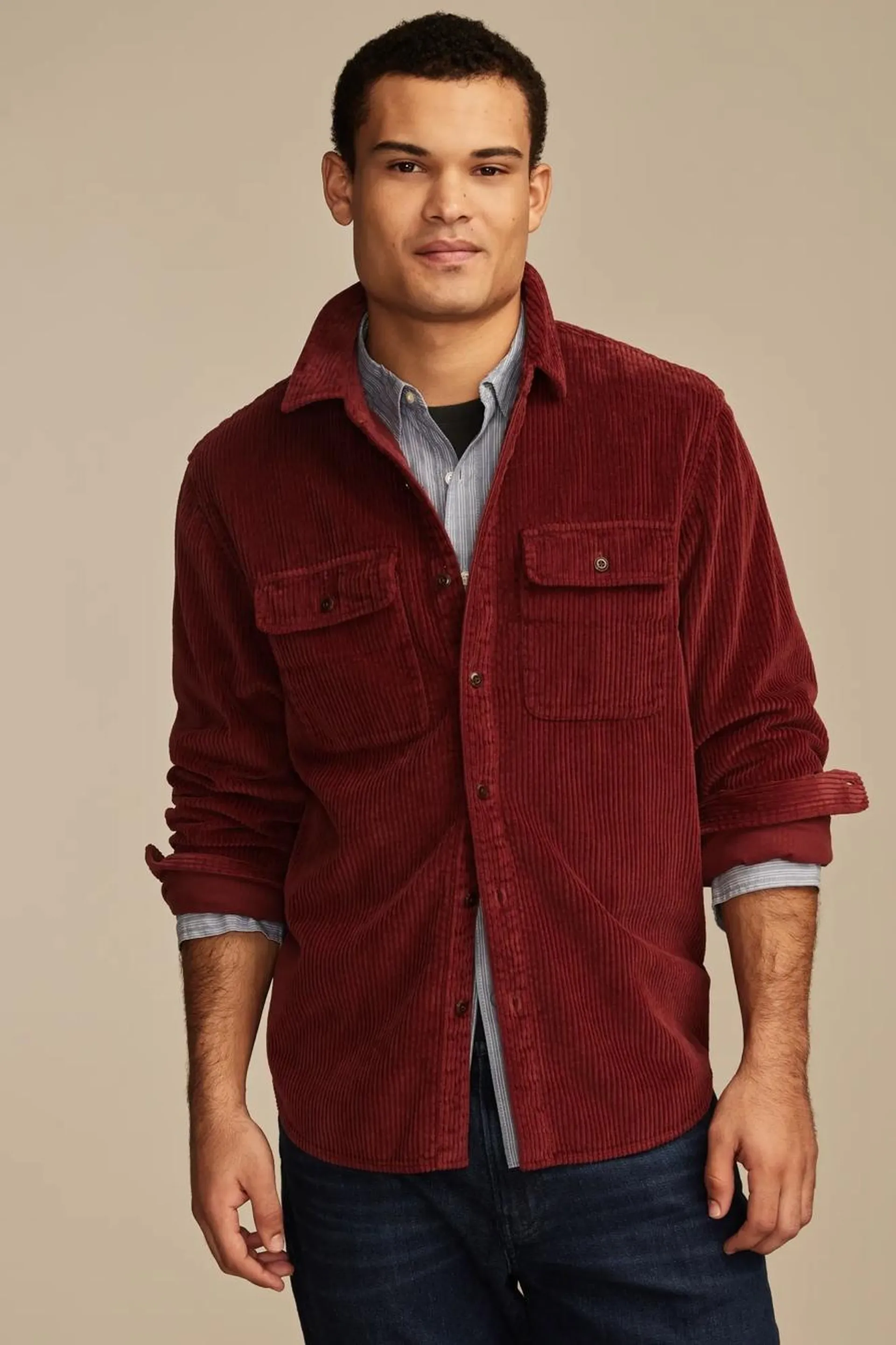 big cord long sleeve utility shirt