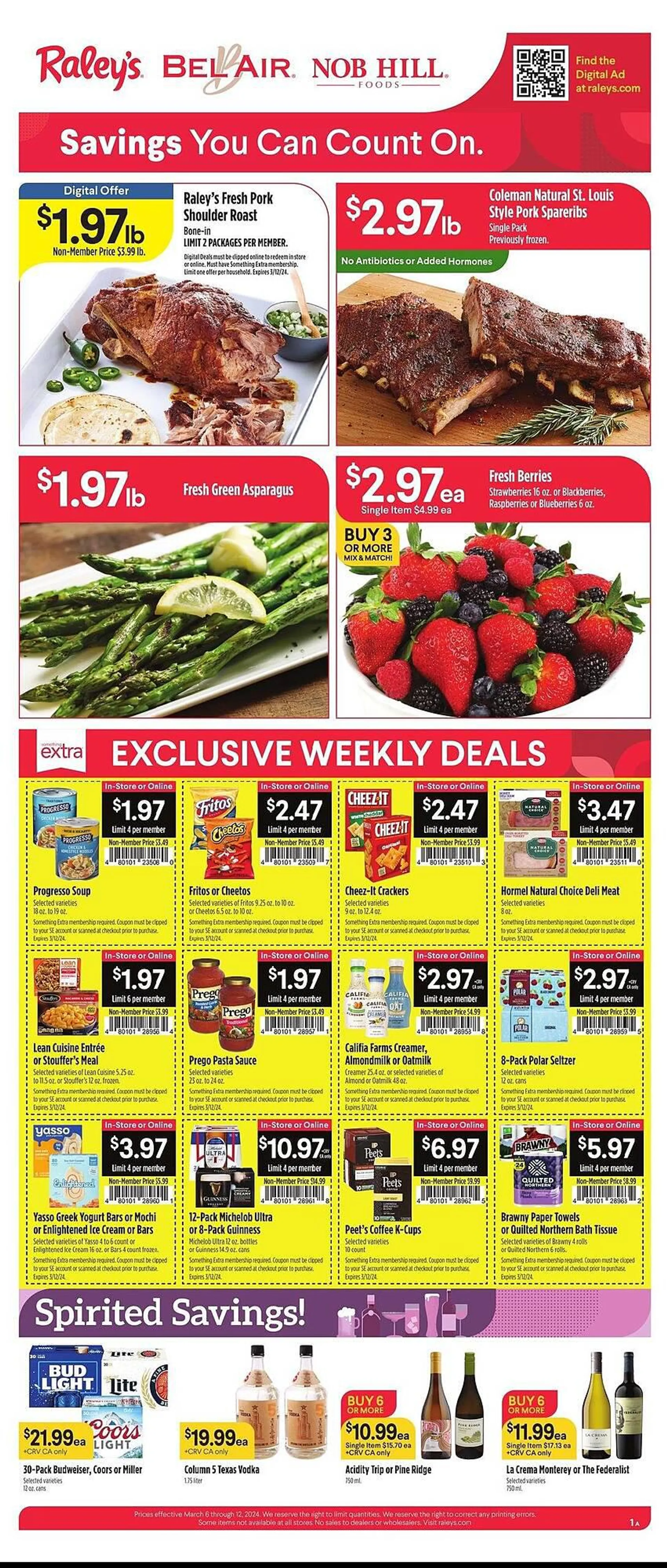 Weekly ad Nob Hill Weekly Ad from March 6 to March 12 2024 - Page 