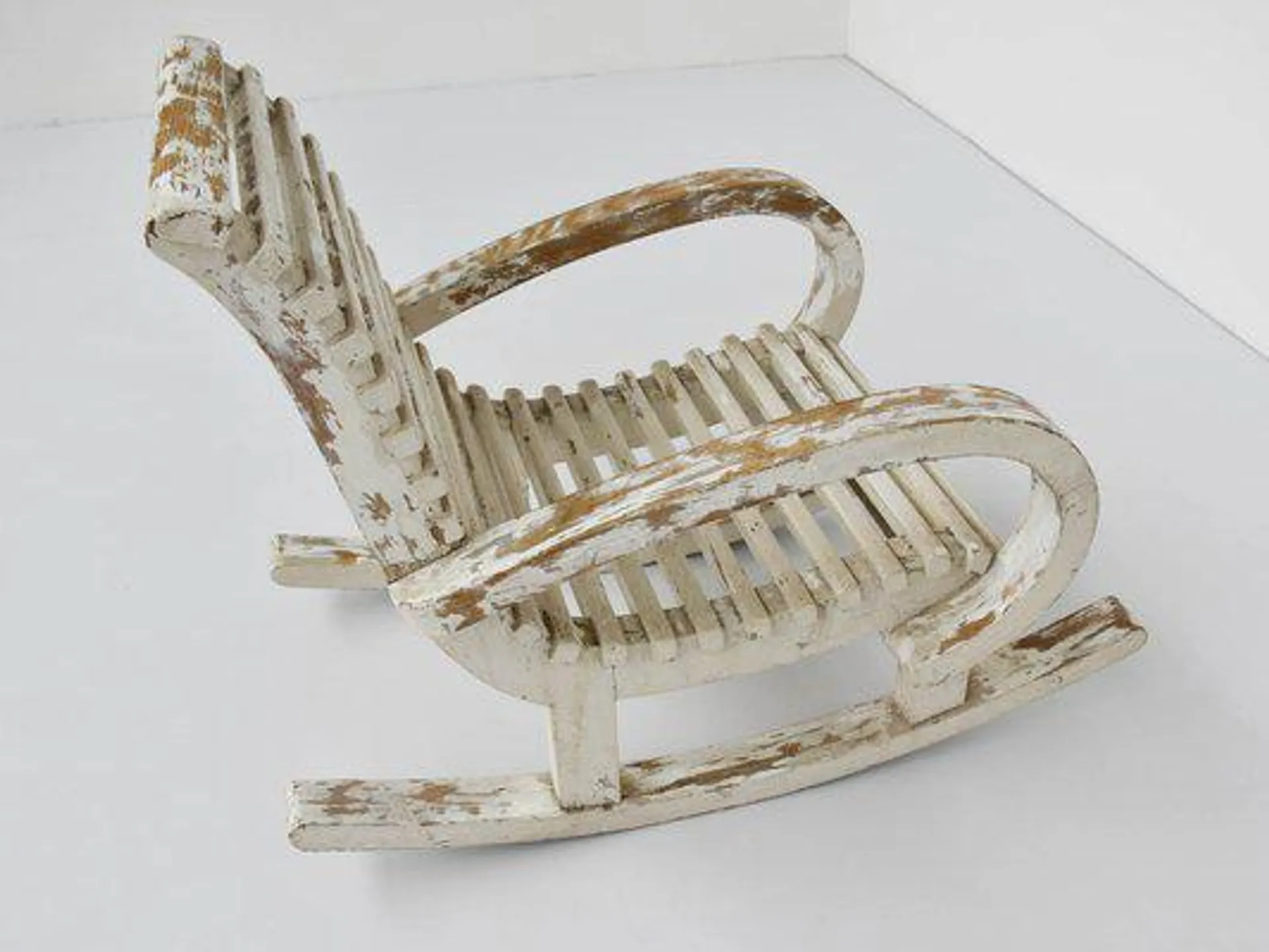 French Wood Outdoor Rocking Chair, 1939