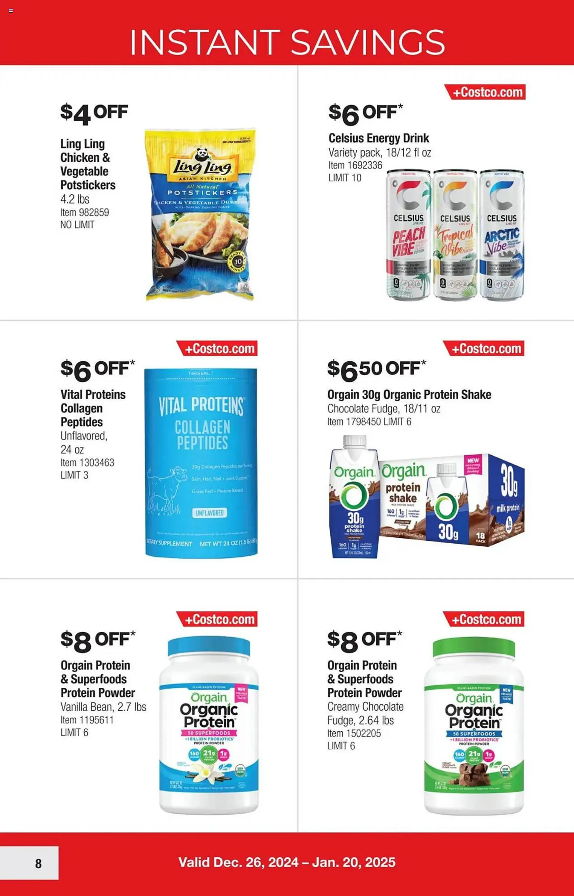 Weekly ad Costco Weekly Ad from December 26 to January 20 2025 - Page 8